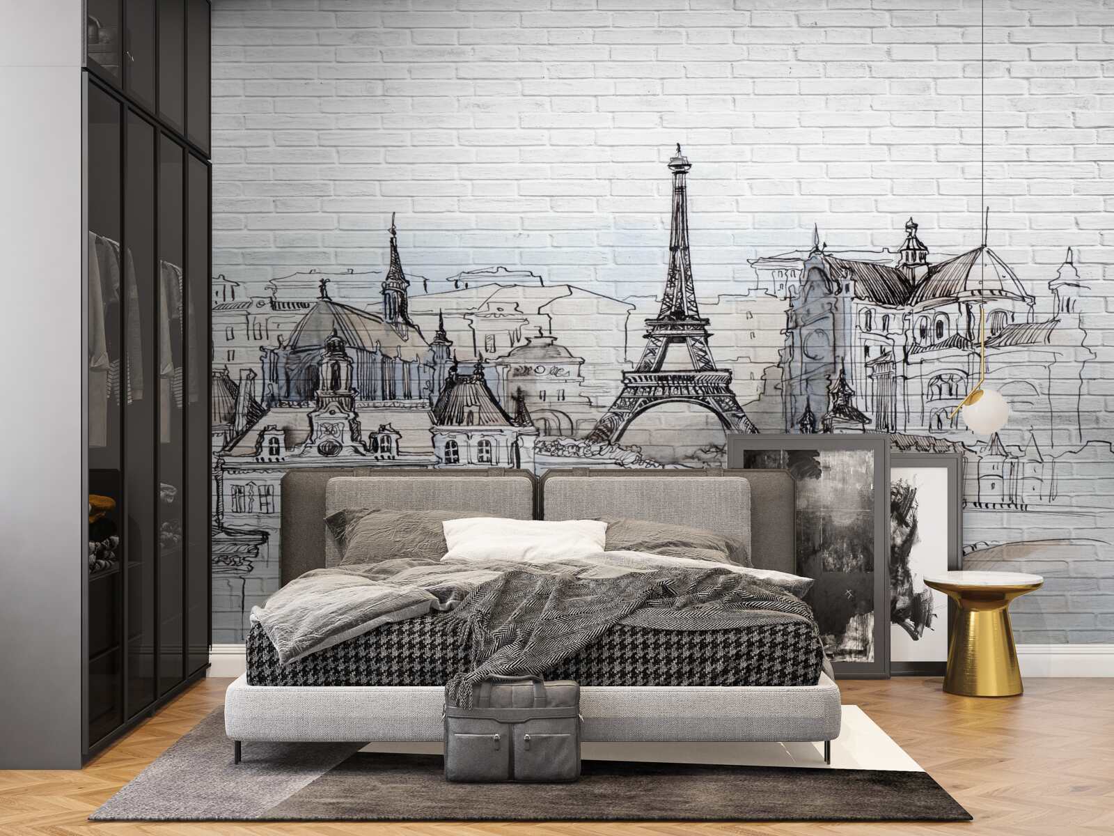 Fototapet fotografie a monumentelor din paris