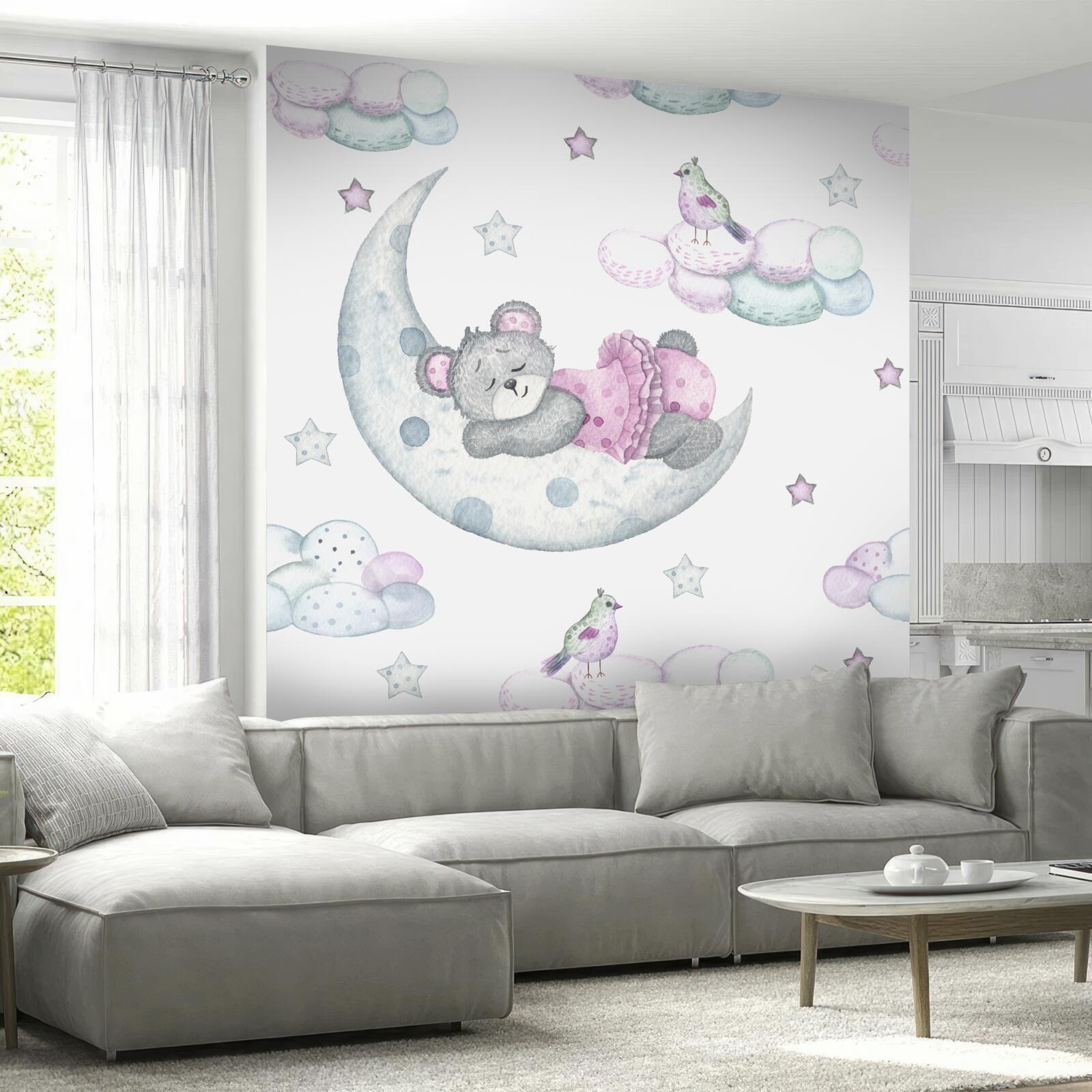 Fototapet pe satelitul pământului sforăie ursul