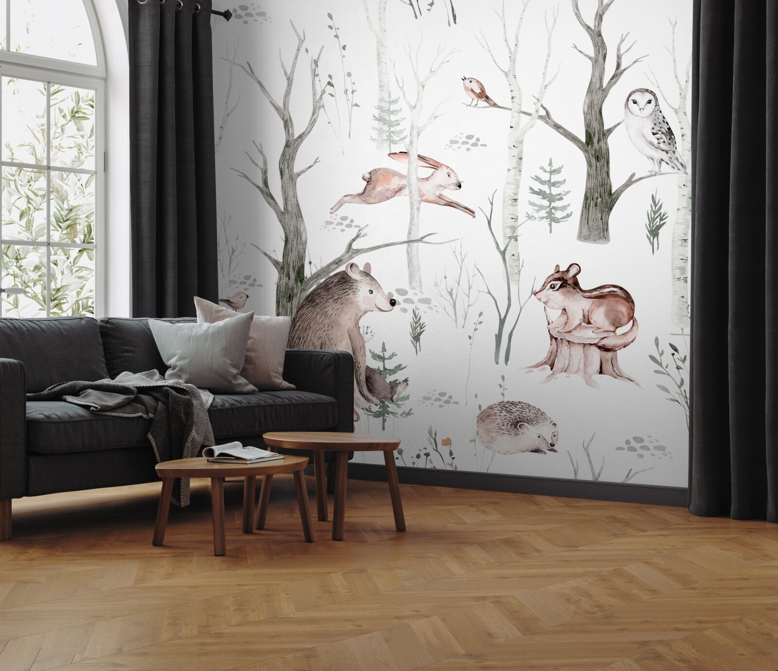 Fototapet pădure de animale