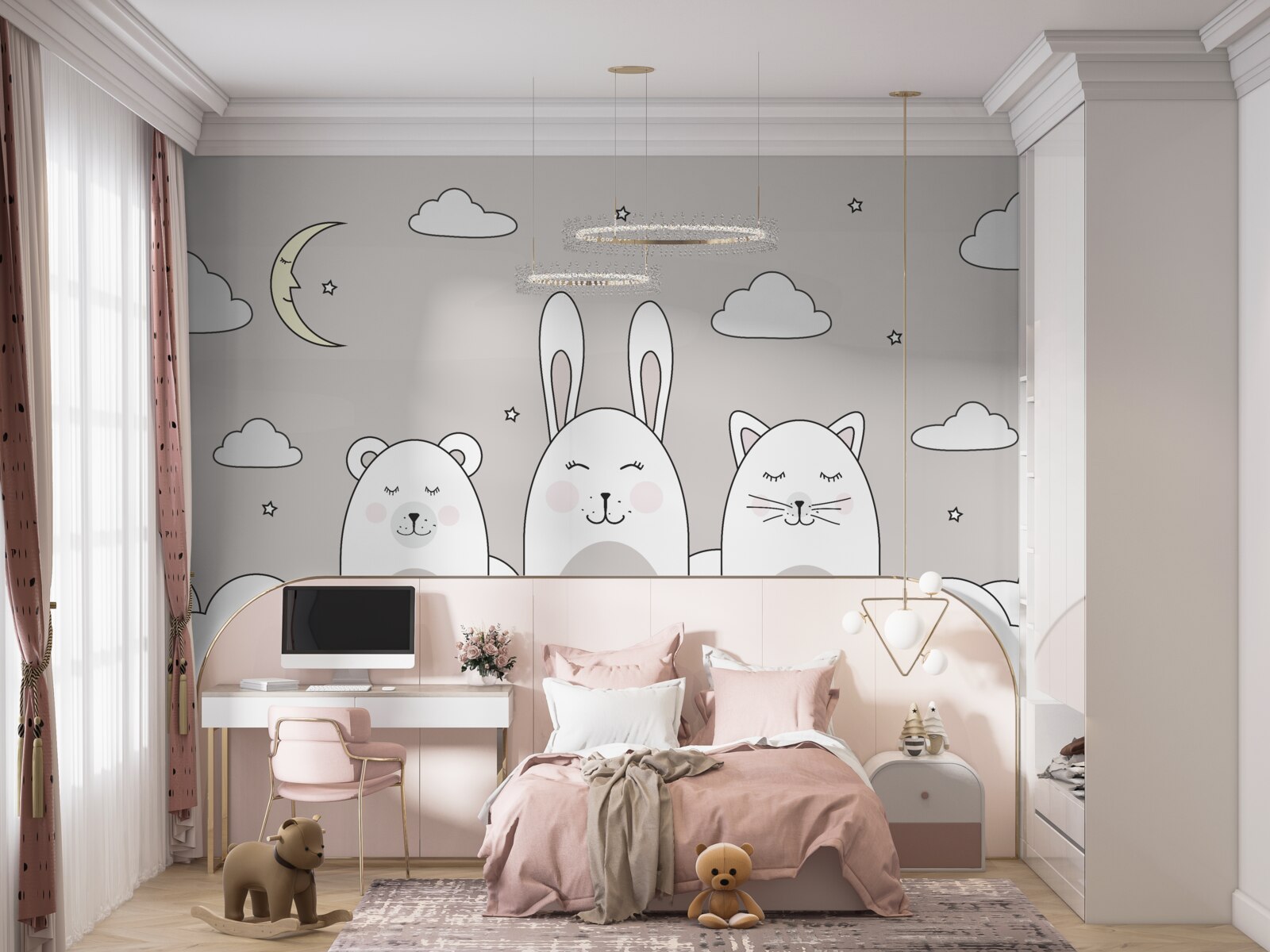 Fototapet Animăluțele drăguțe adorm