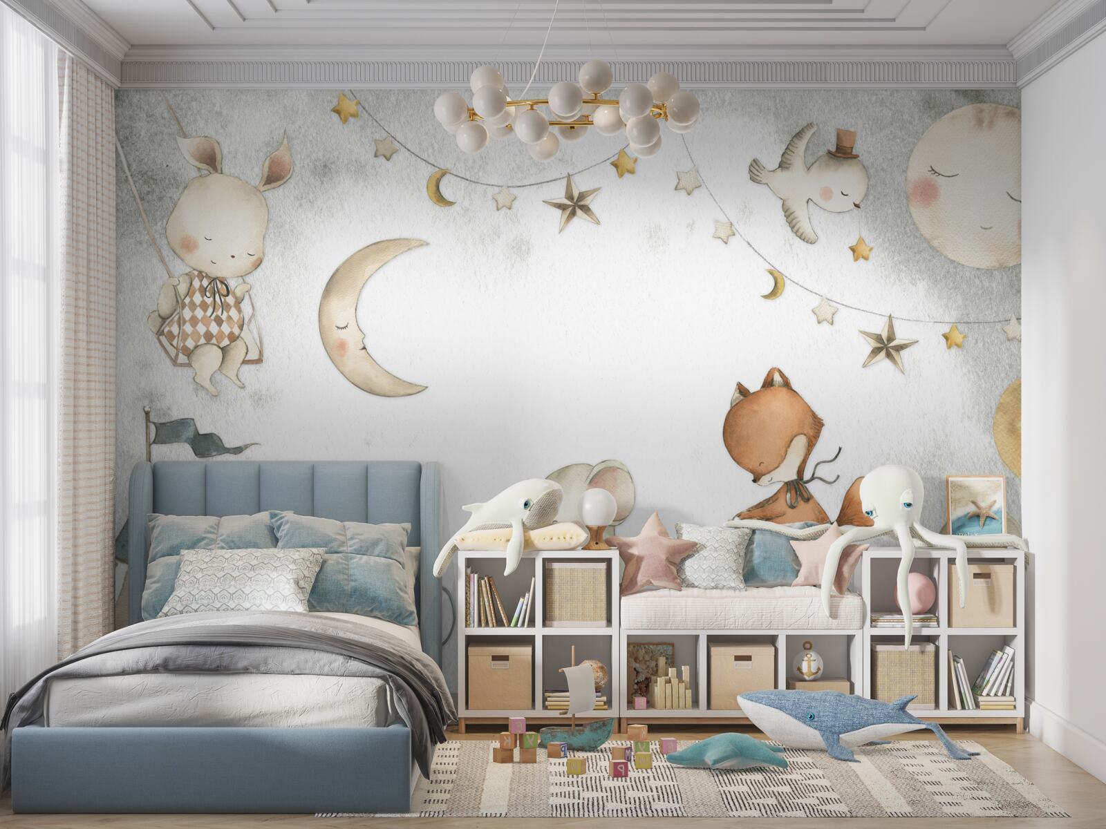 Fototapet creaturile se distrează și petrec timp jucând jocuri