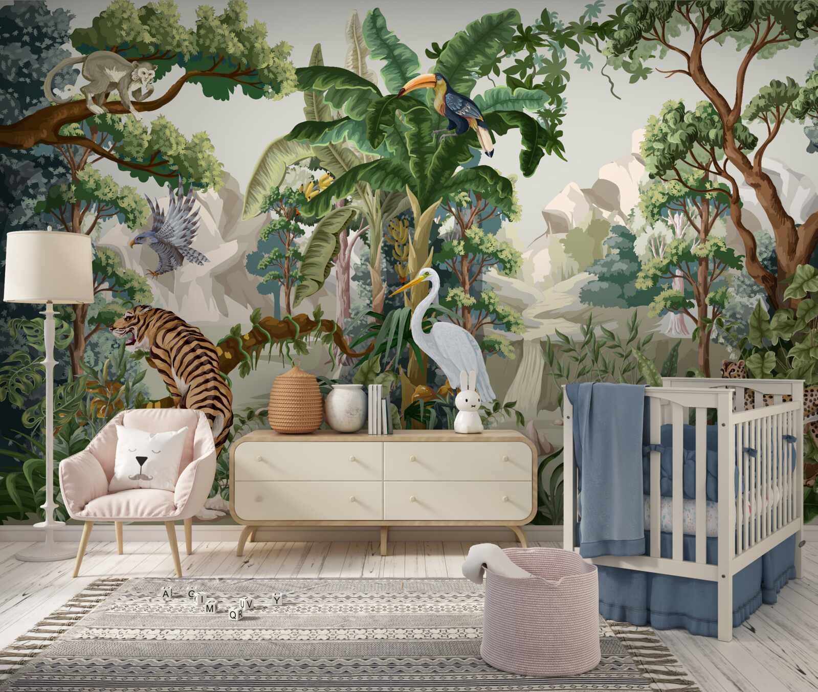 Fototapet floră și faună