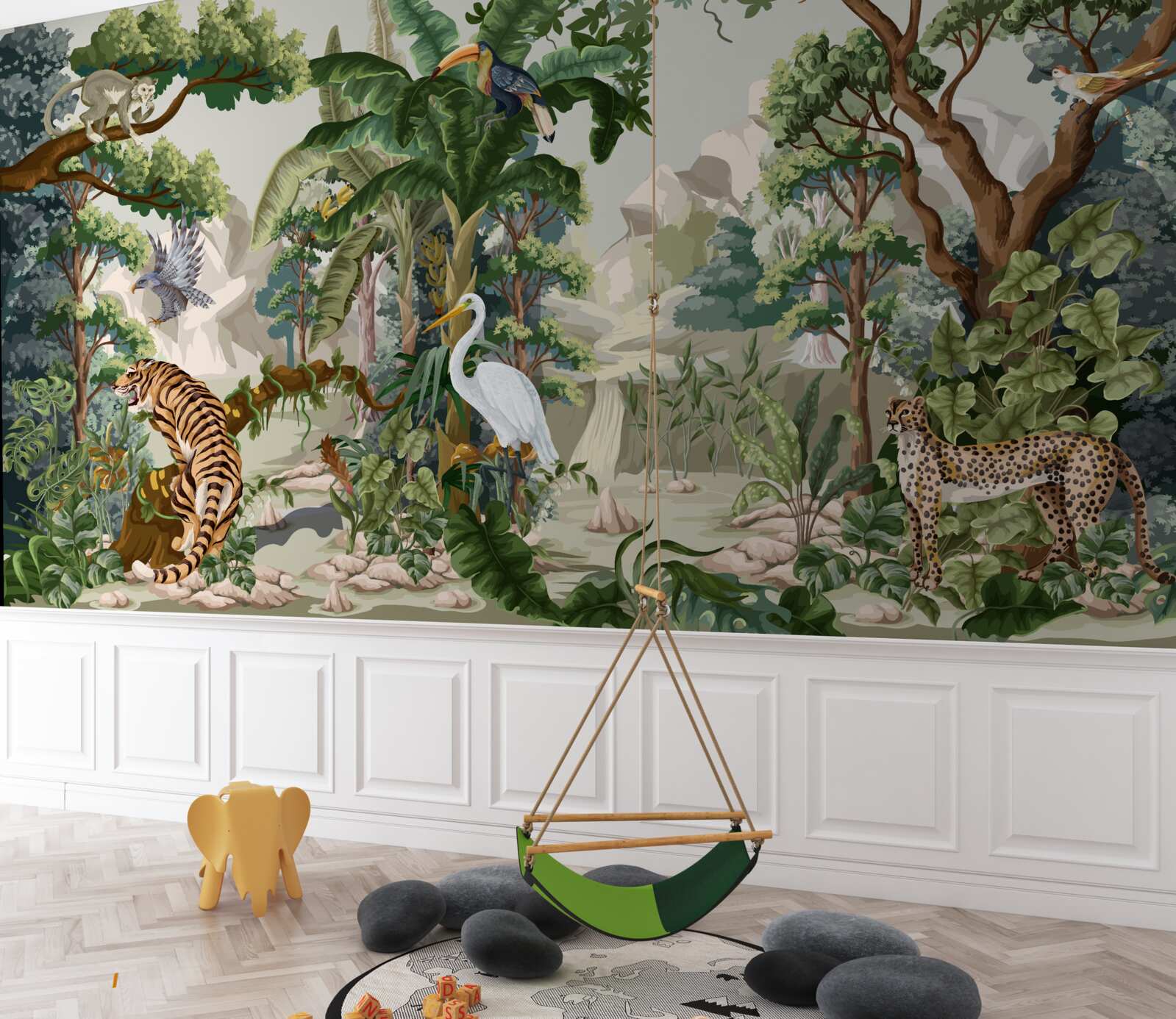 Fototapet floră și faună