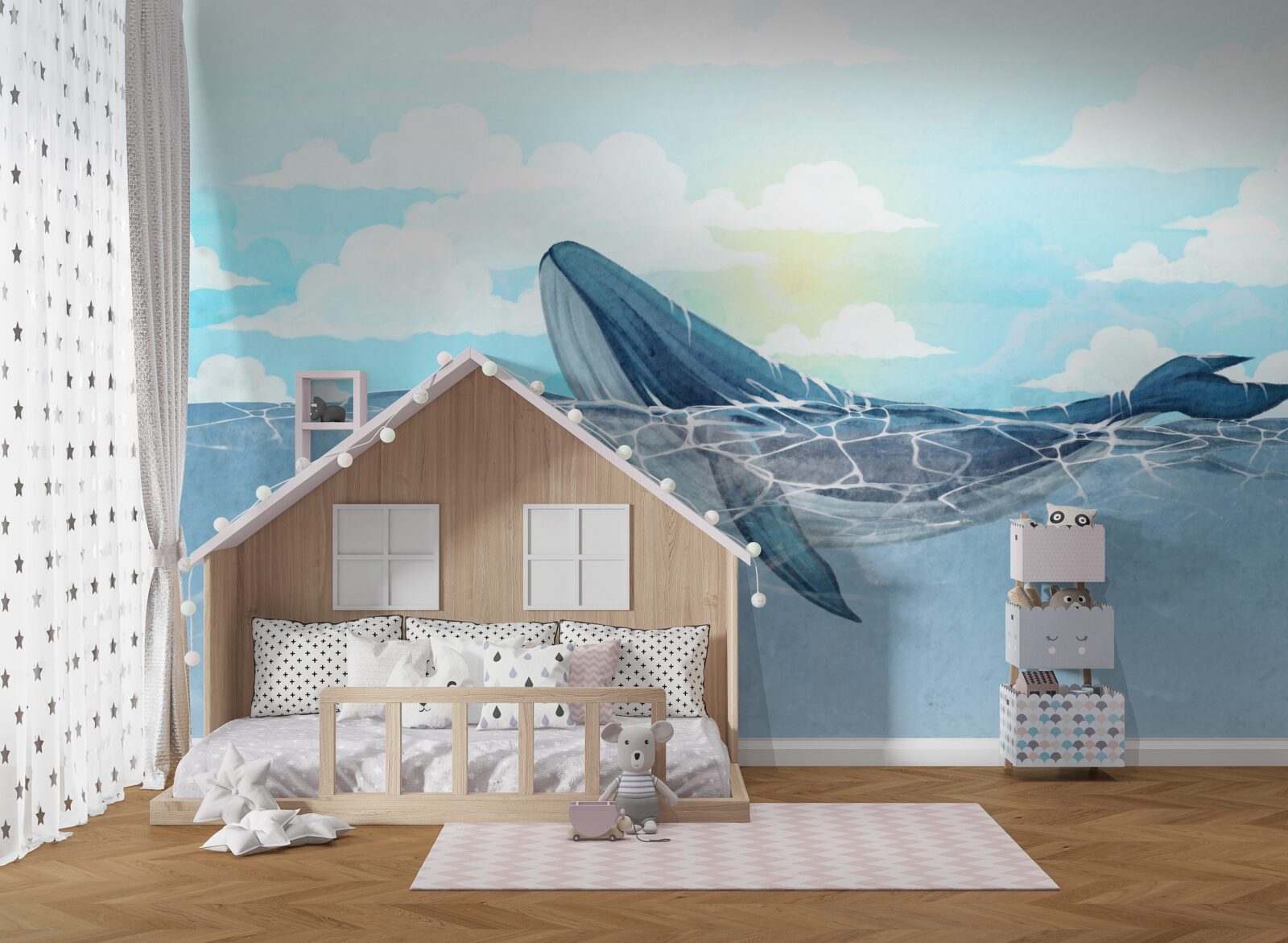 Fototapet două orci sunt în elementul de apă