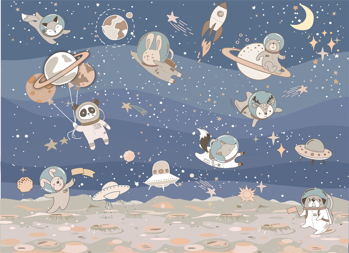 Fototapet diferitele creaturi din univers