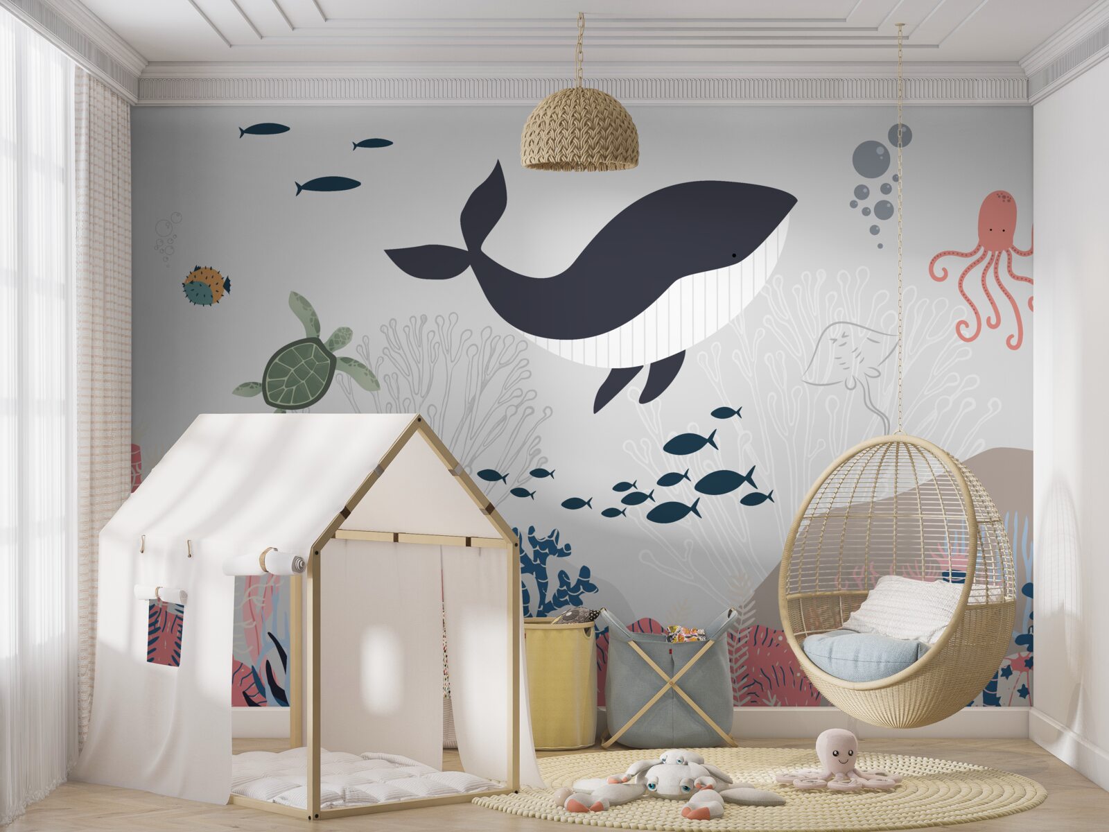 Fototapet animale care trăiesc în adâncurile oceanului