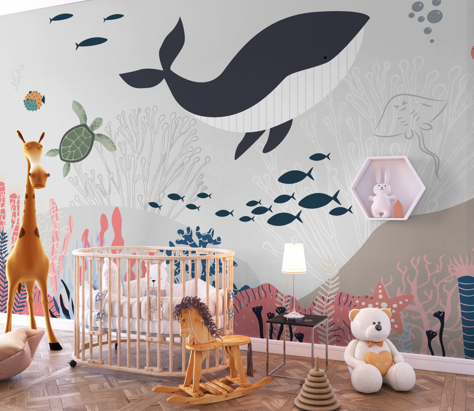 Fototapet animale care trăiesc în adâncurile oceanului