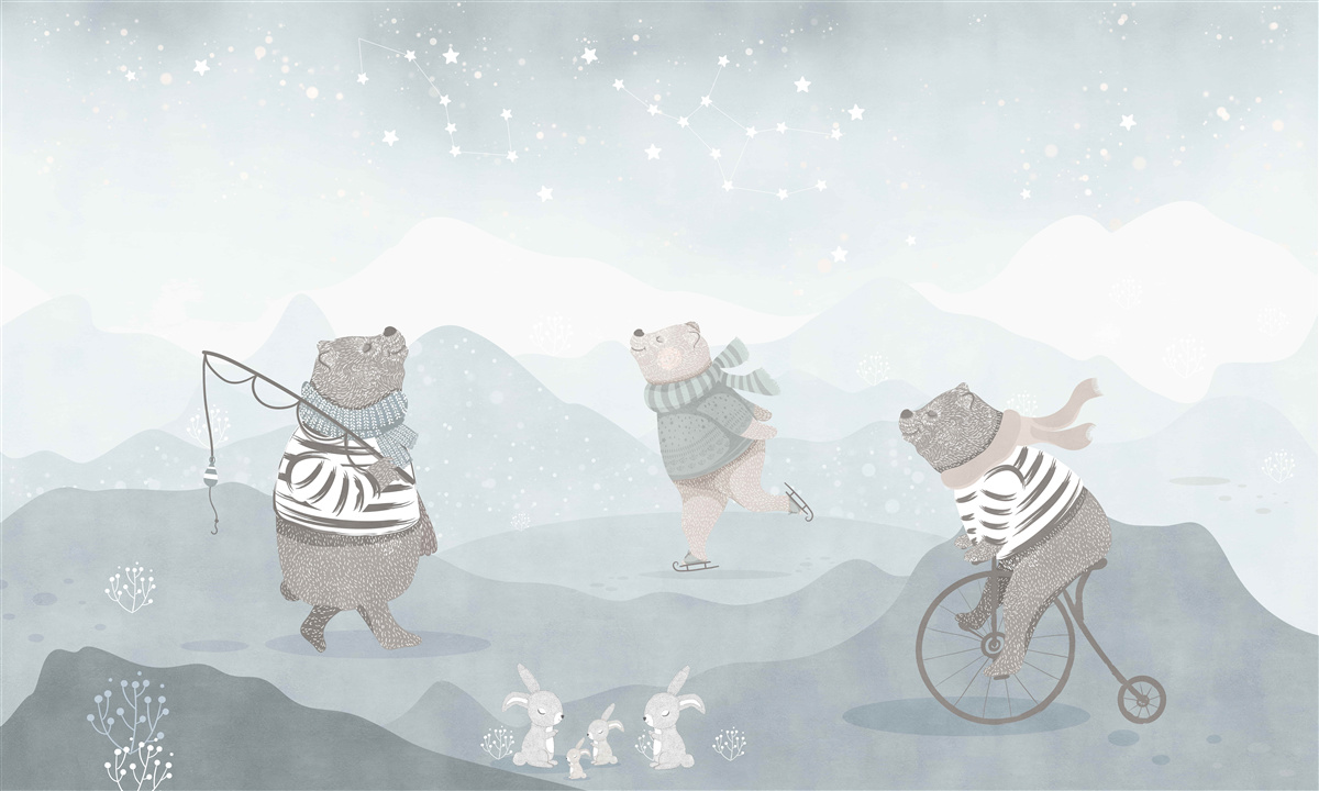 Fototapet urși odihnitori