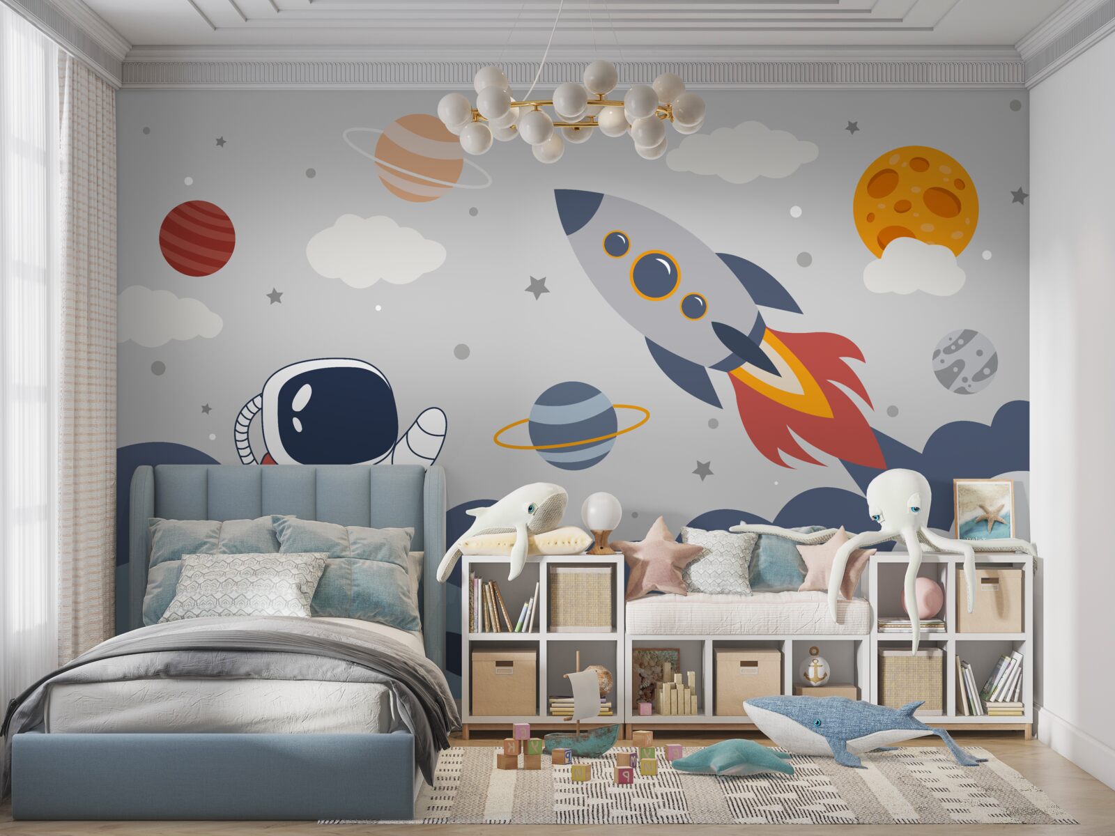 Fototapet un individ în univers