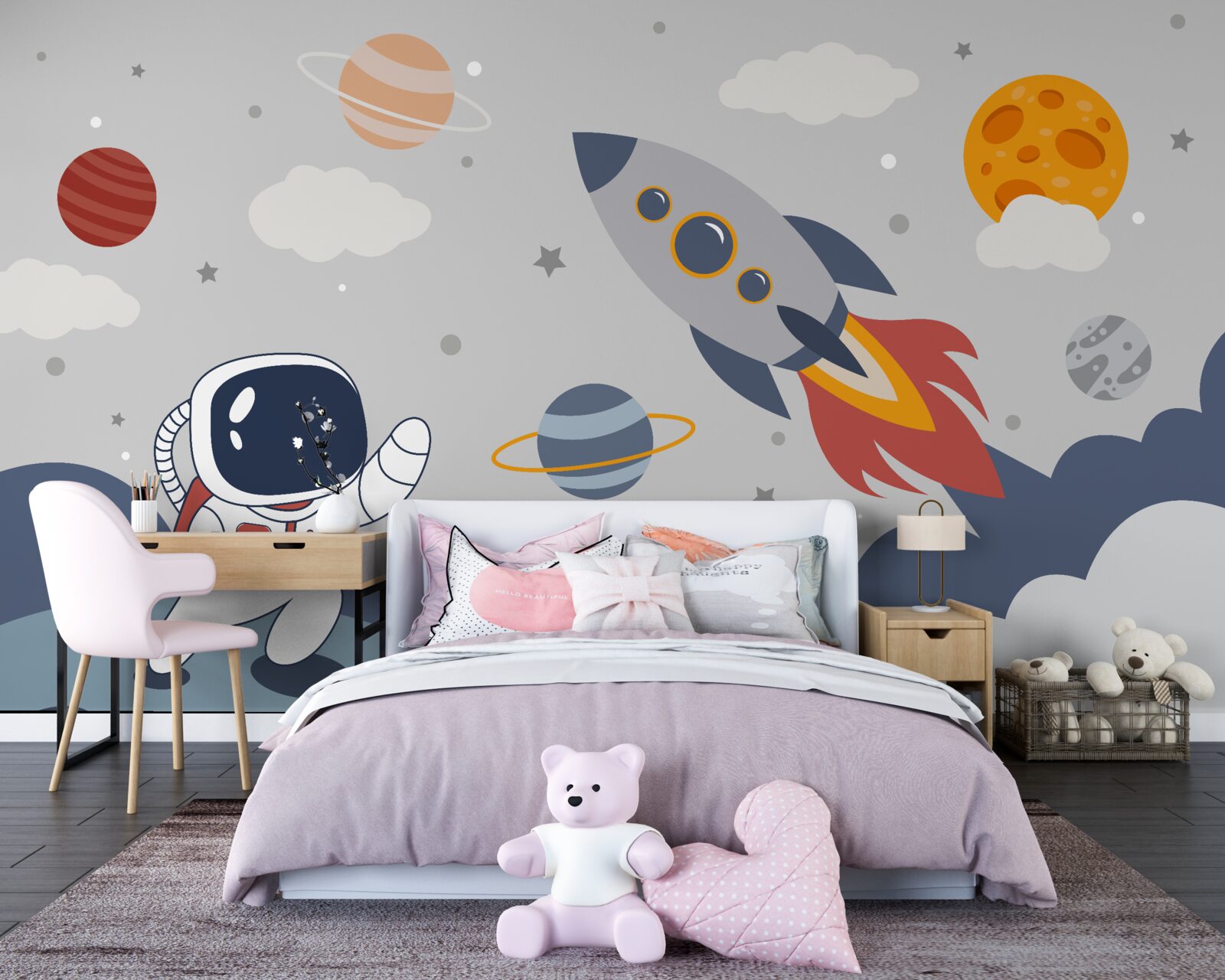 Fototapet un individ în univers