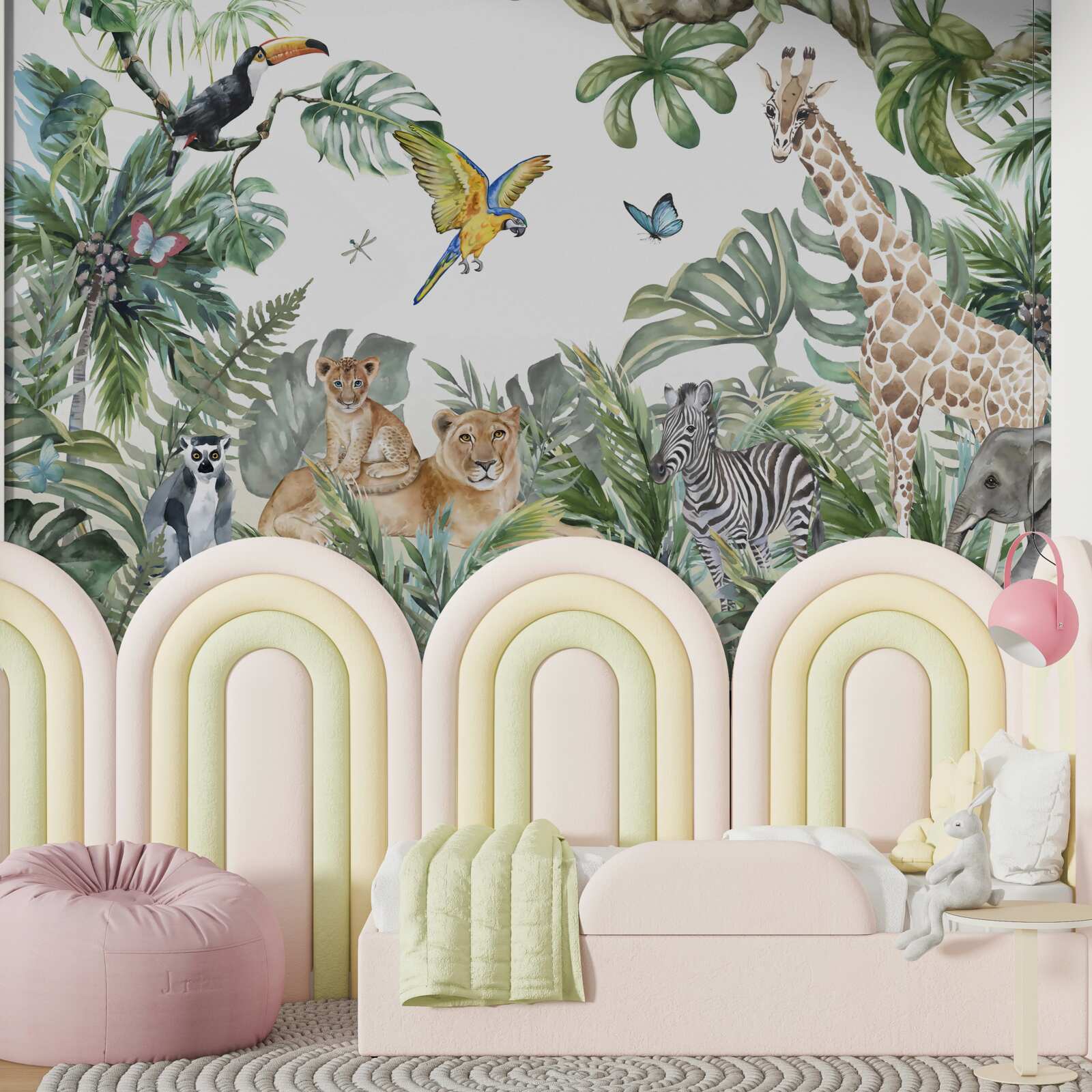 Fototapet diverse animale cutreieră tropicele