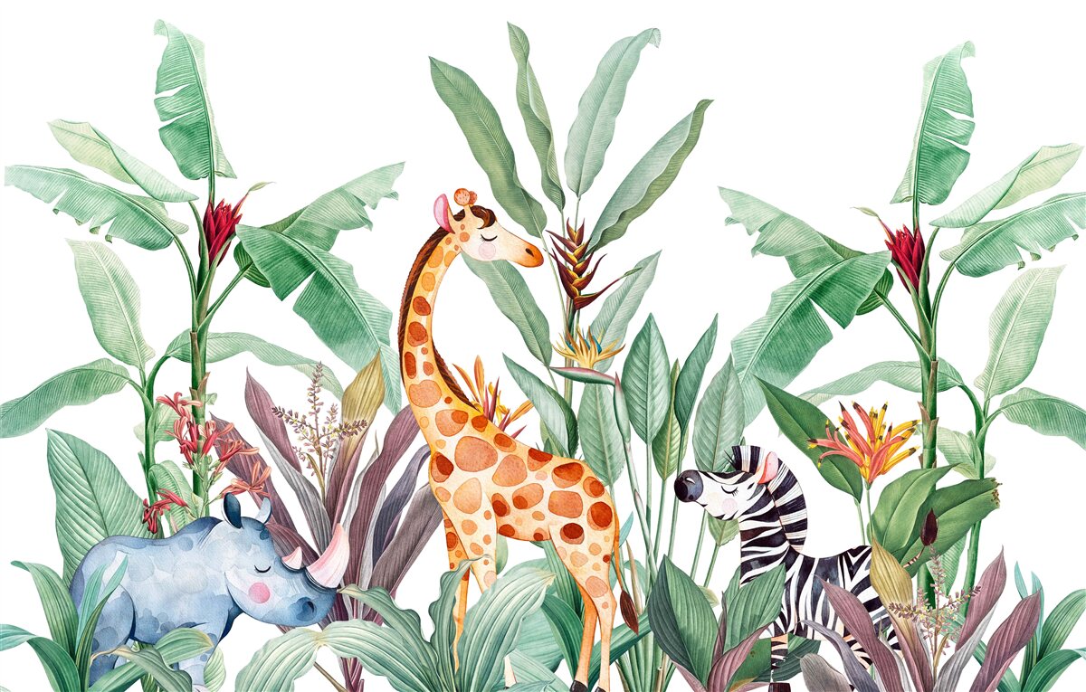 Fototapet creaturile naturii se bucură de plăcerile sale