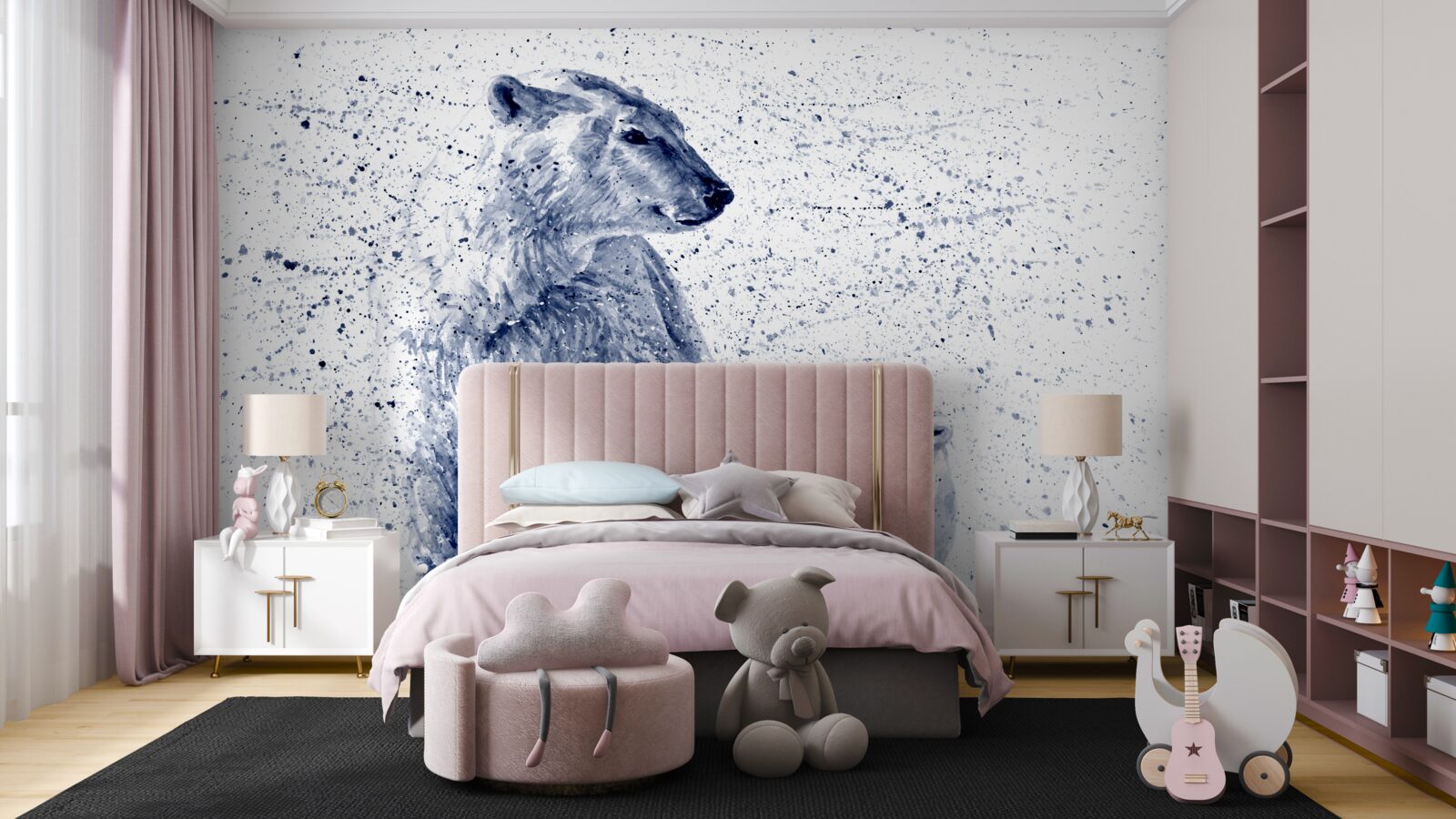 Fototapet urși polari: mamă și copil