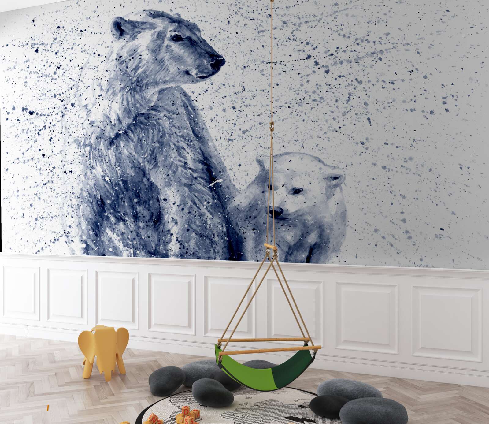 Fototapet urși polari: mamă și copil