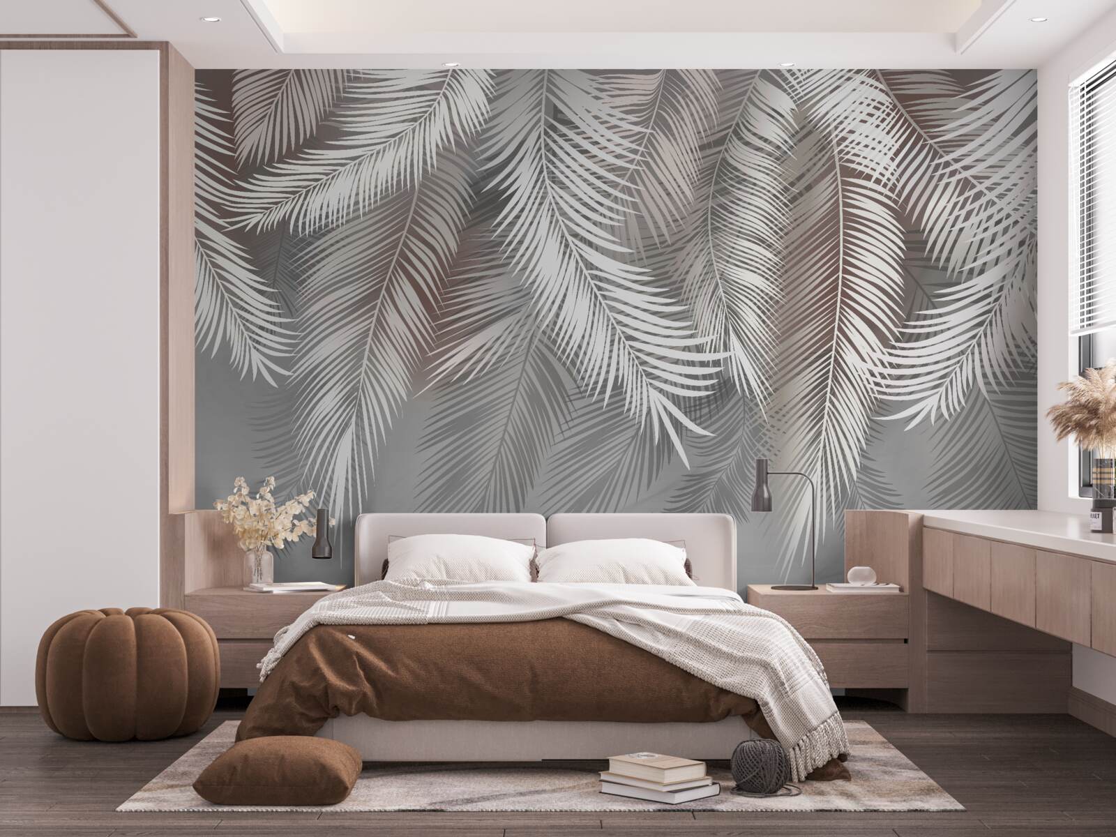 Fototapet bara din fundal este gri