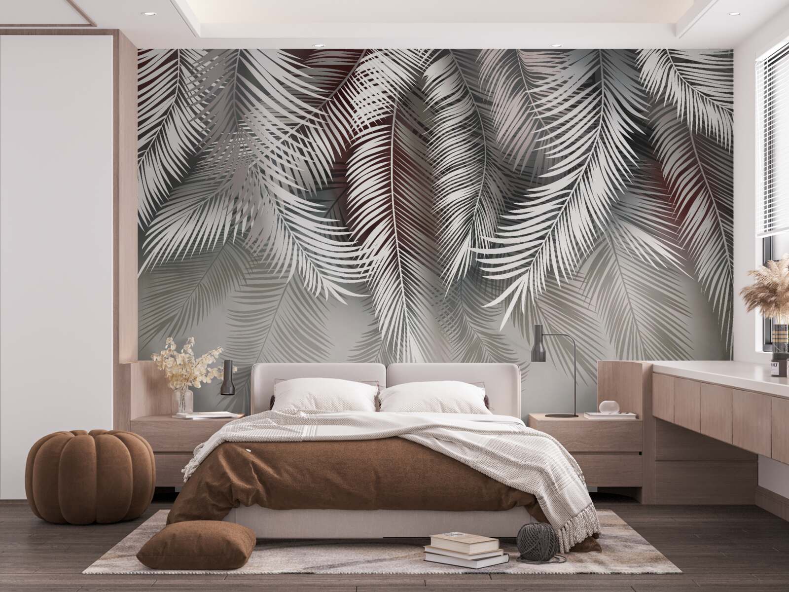 Fototapet frunze de palmier întoarse cu susul în jos