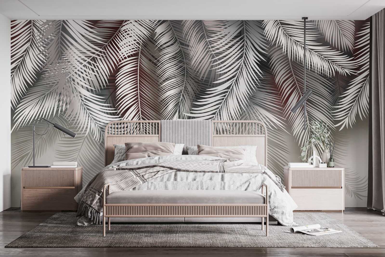 Fototapet frunze de palmier întoarse cu susul în jos