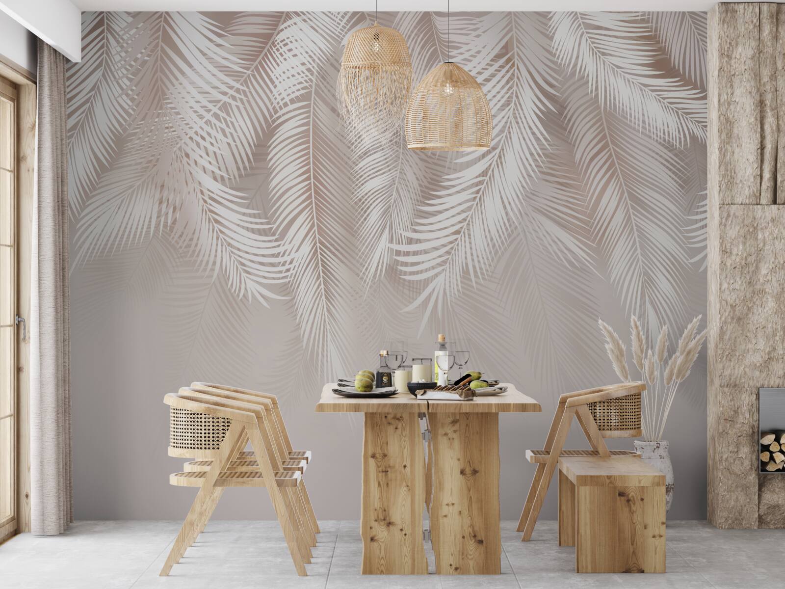 Fototapet pene roz moale