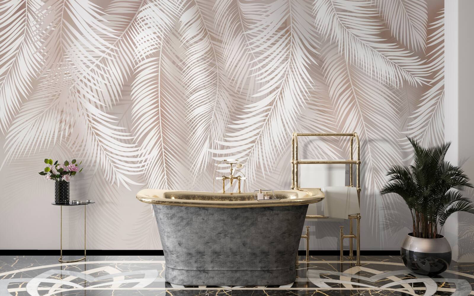 Fototapet pene roz moale