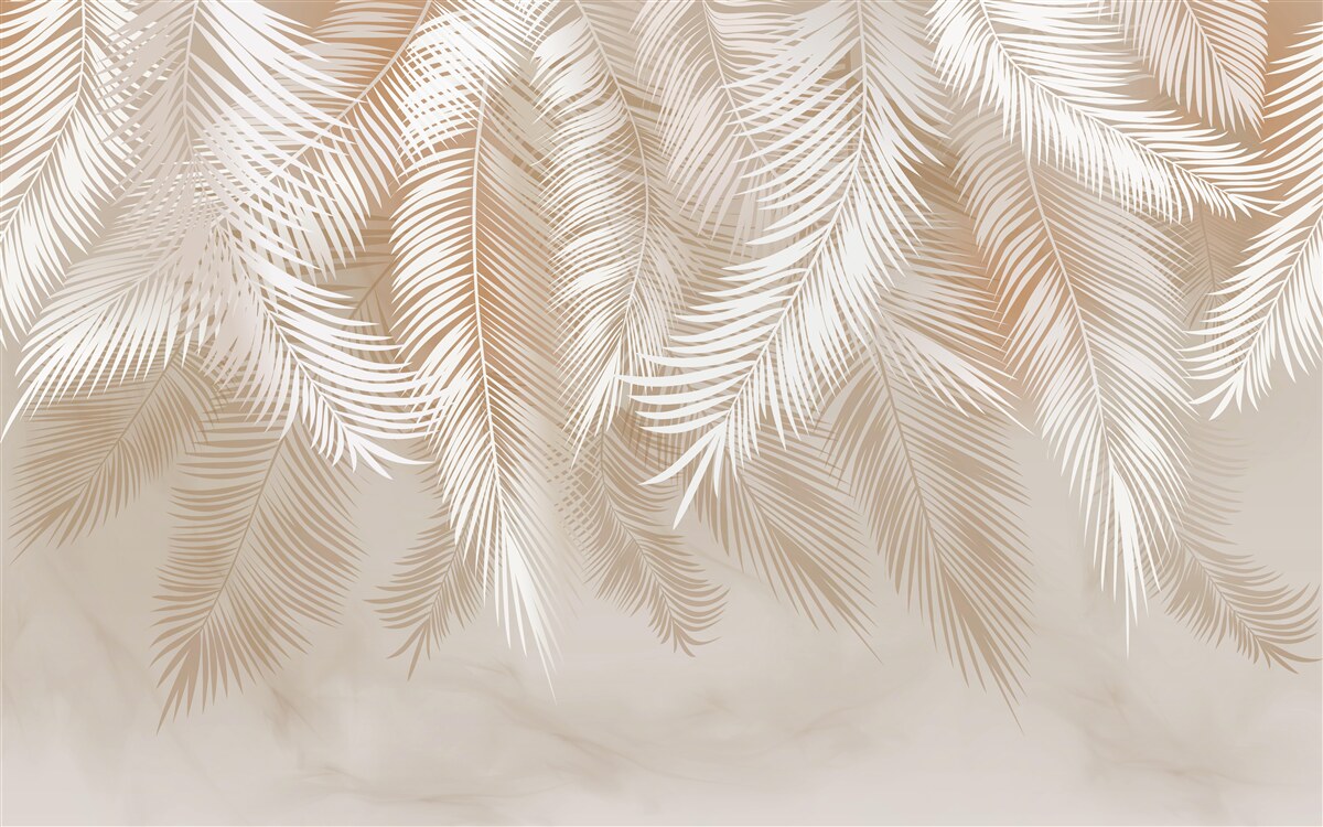 Fototapet frunze de palmier de la tropice