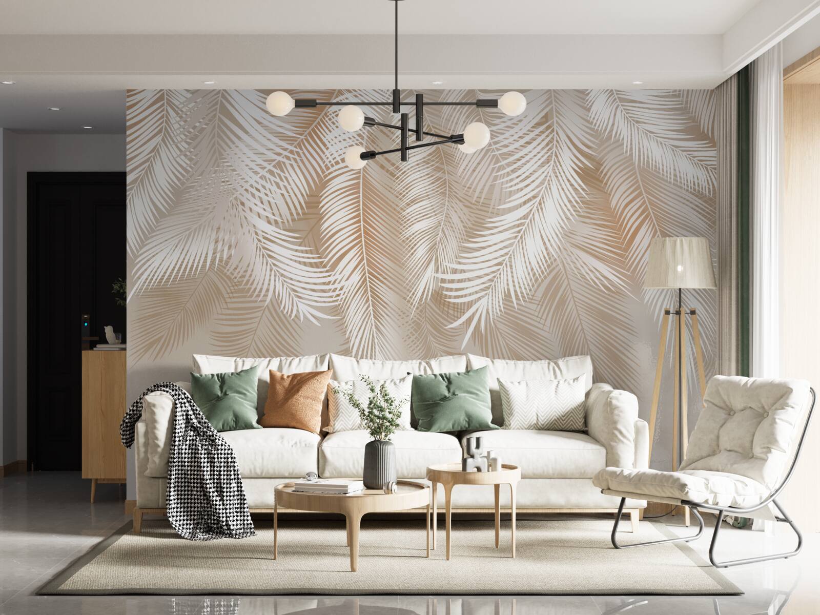 Fototapet frunze de palmier de la tropice