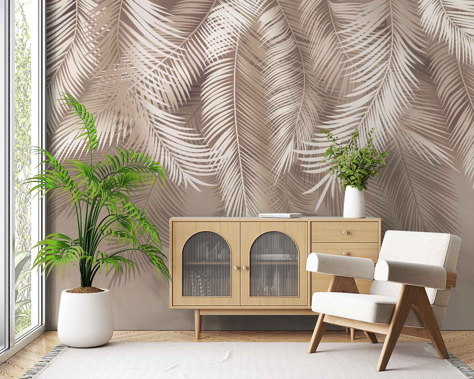 Fototapet frunze mari de palmier