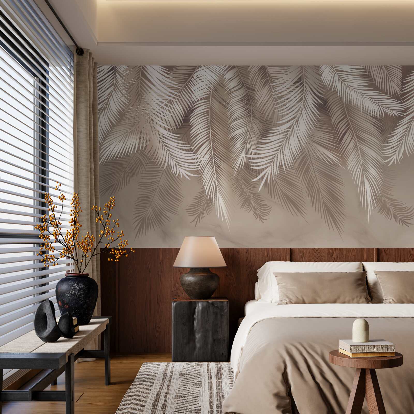 Fototapet frunze mari de palmier