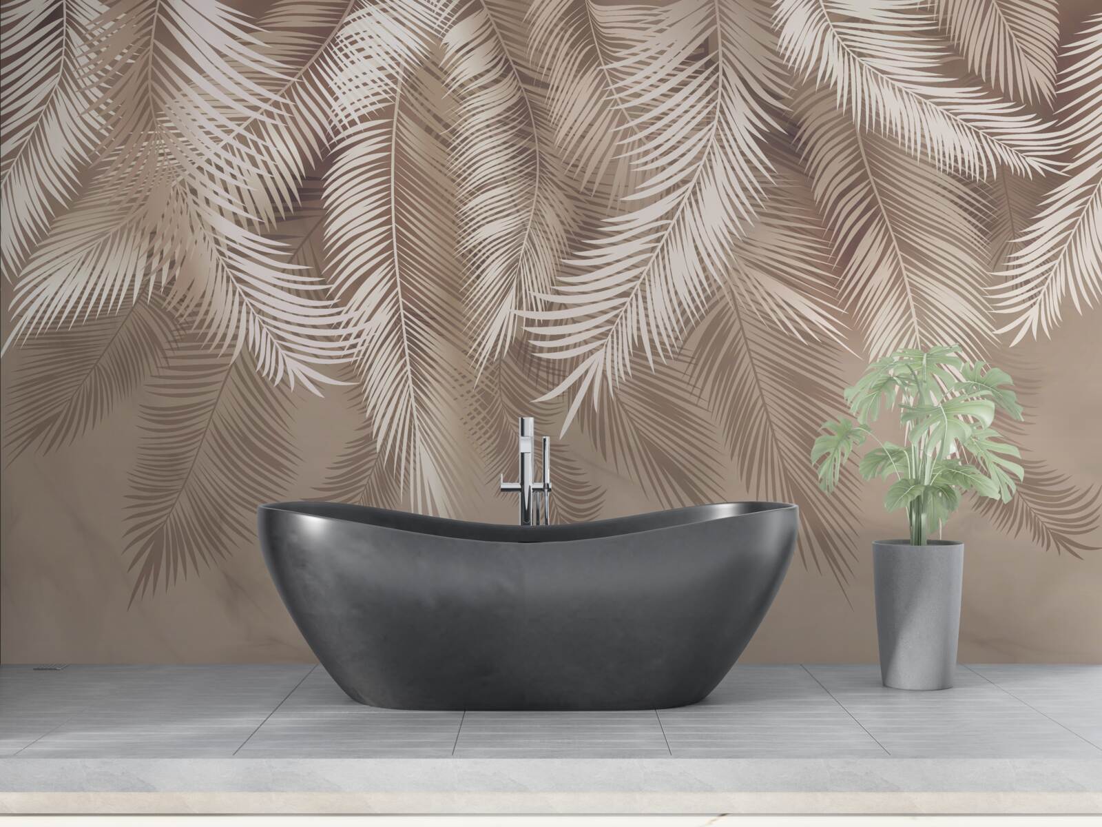 Fototapet frunze mari de palmier