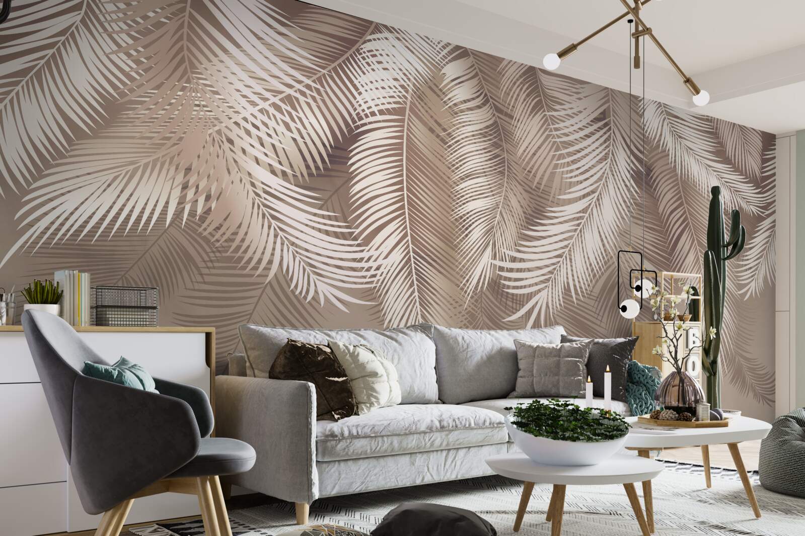 Fototapet frunze mari de palmier