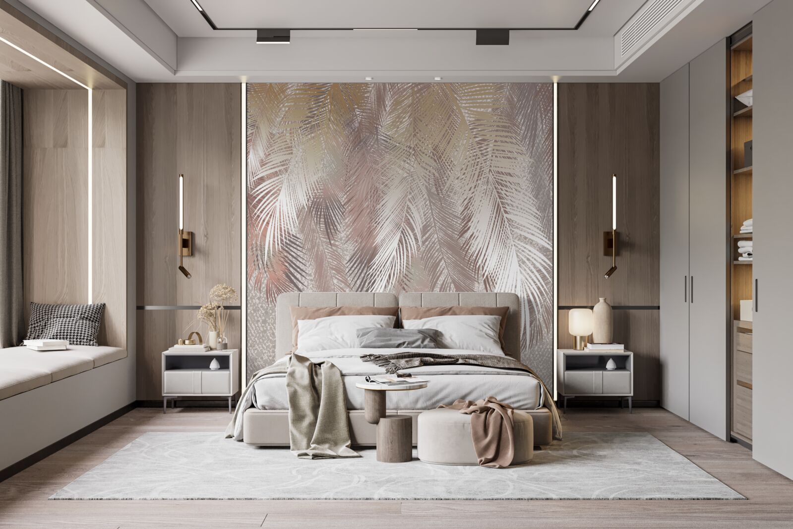 Fototapet penajele luxuriante luptă pentru umiditate