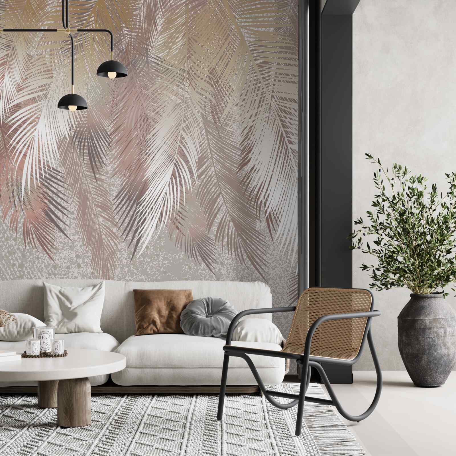 Fototapet penajele luxuriante luptă pentru umiditate