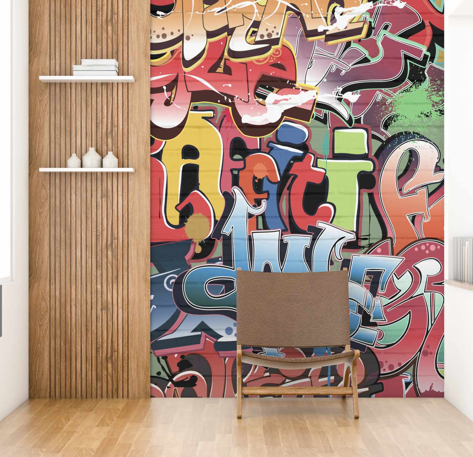 Fototapet text exploziv de artă stradală