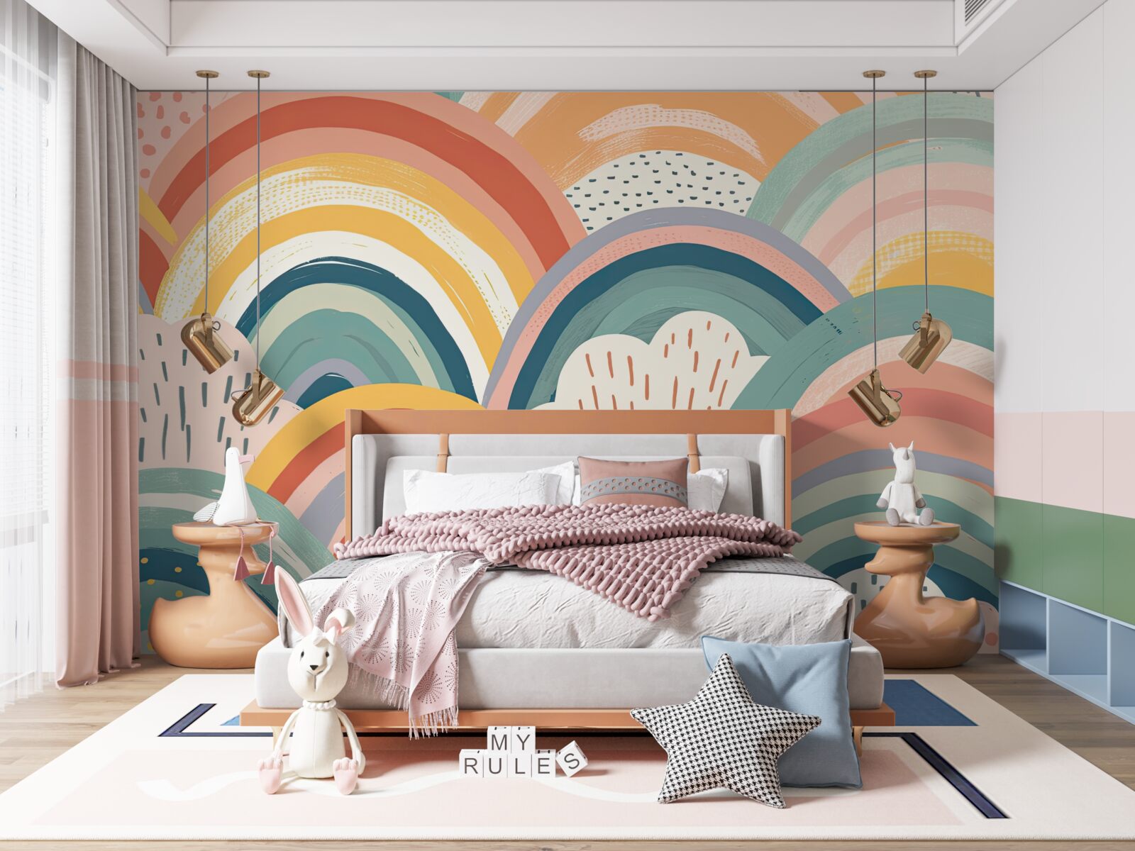 Fototapet curcubee de toate culorile