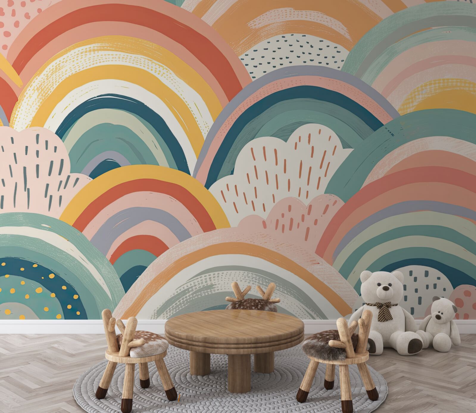 Fototapet curcubee de toate culorile