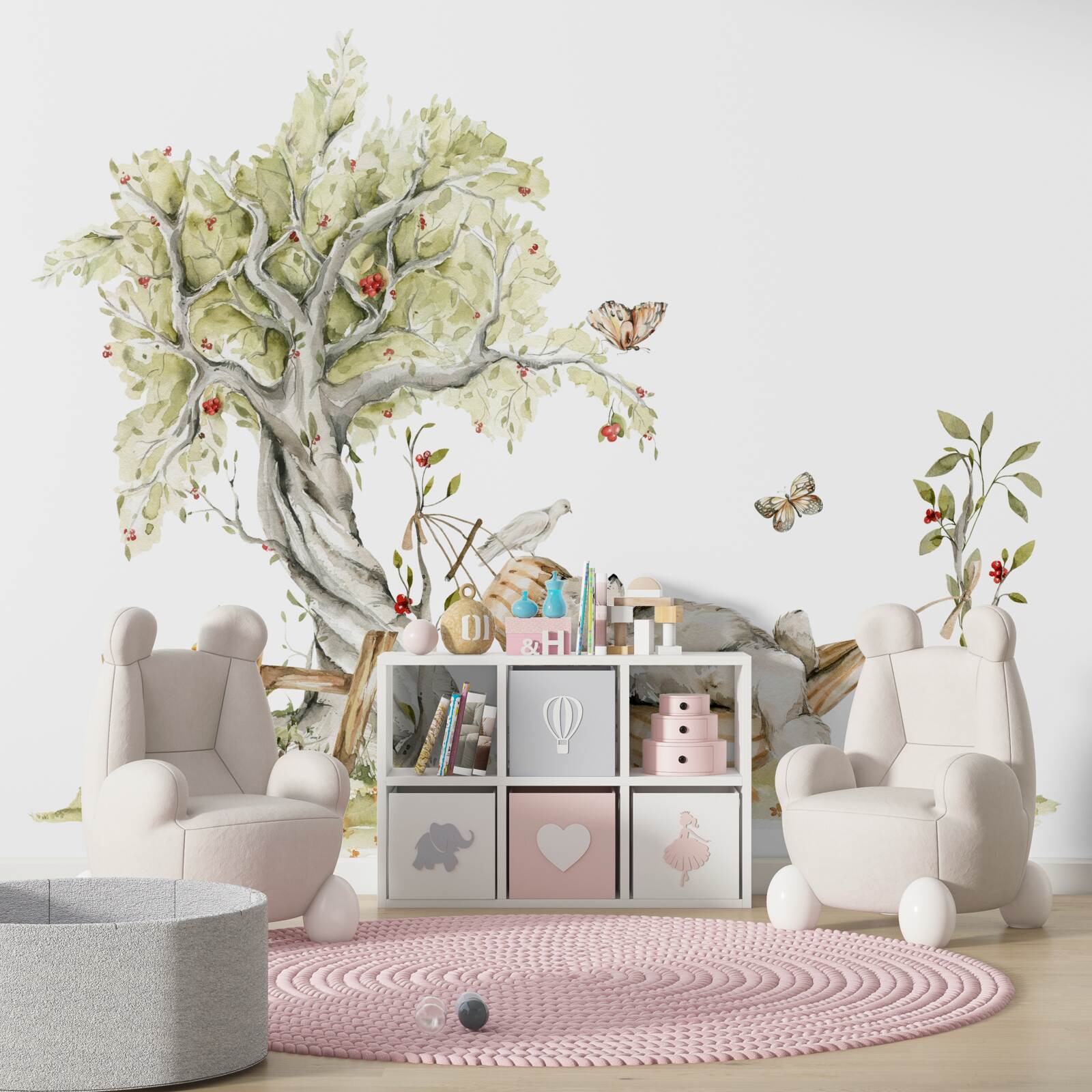 Fototapet un urs se relaxează pe un hamac