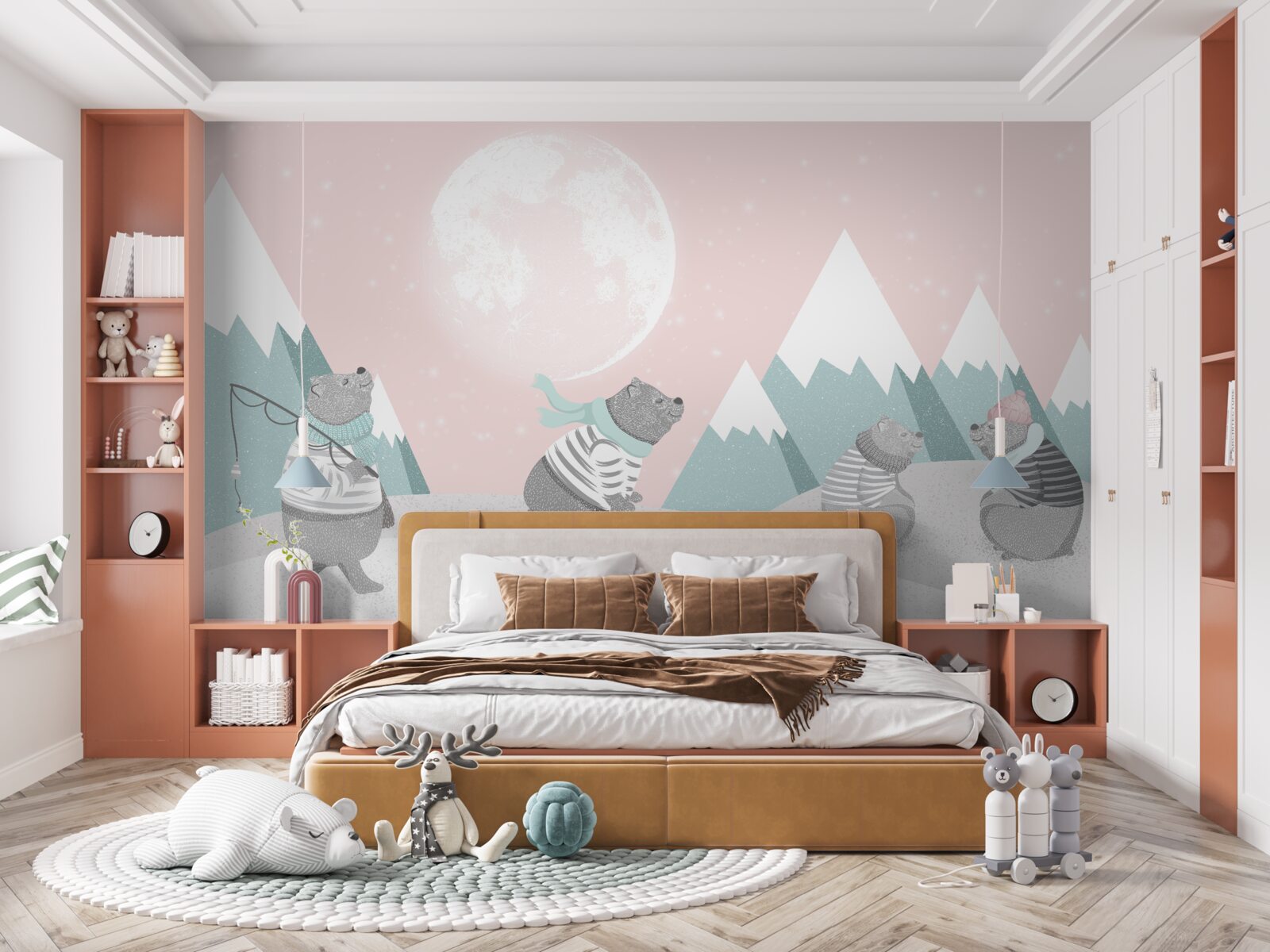 Fototapet urși de munte