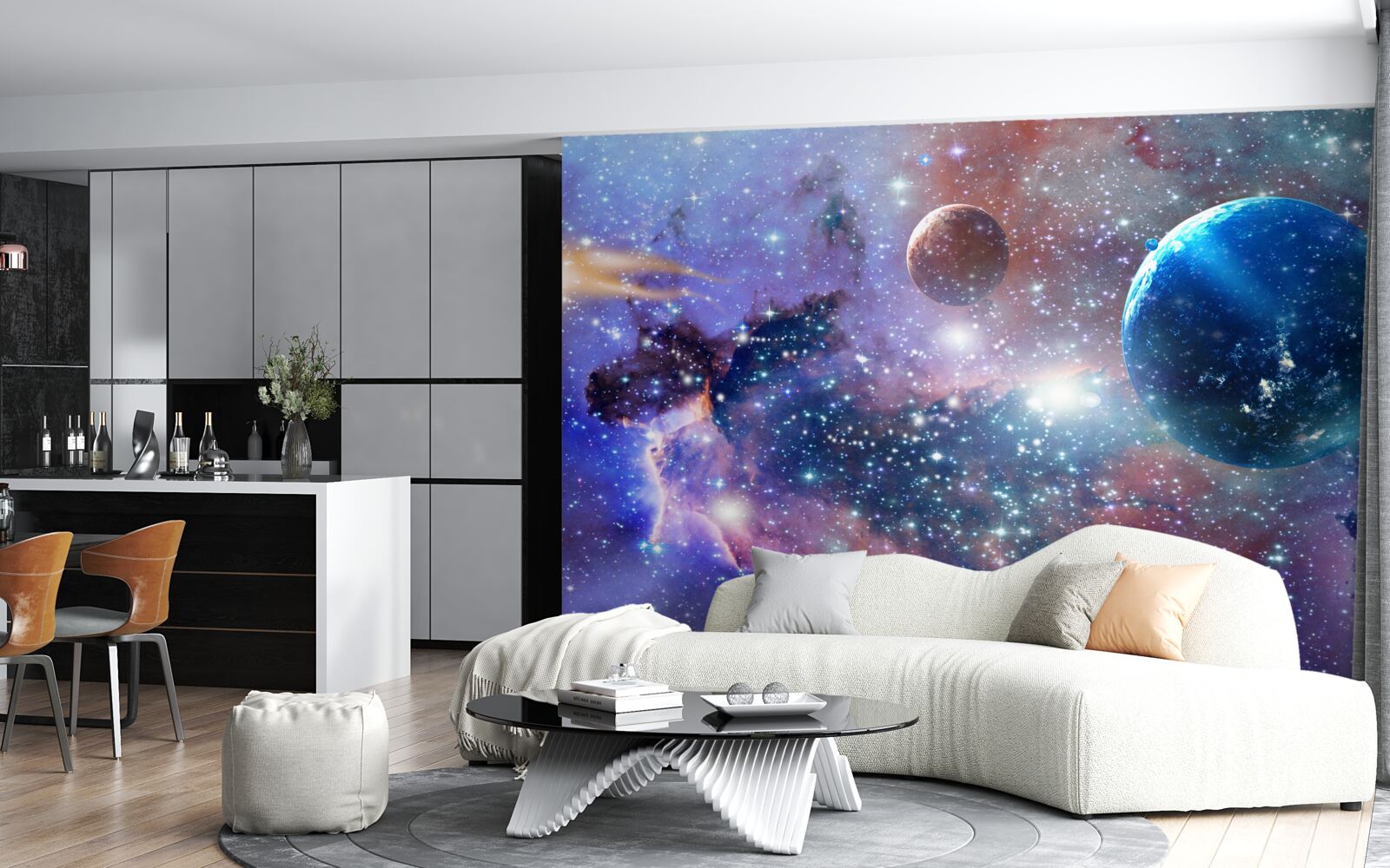 Fototapet univers luminos