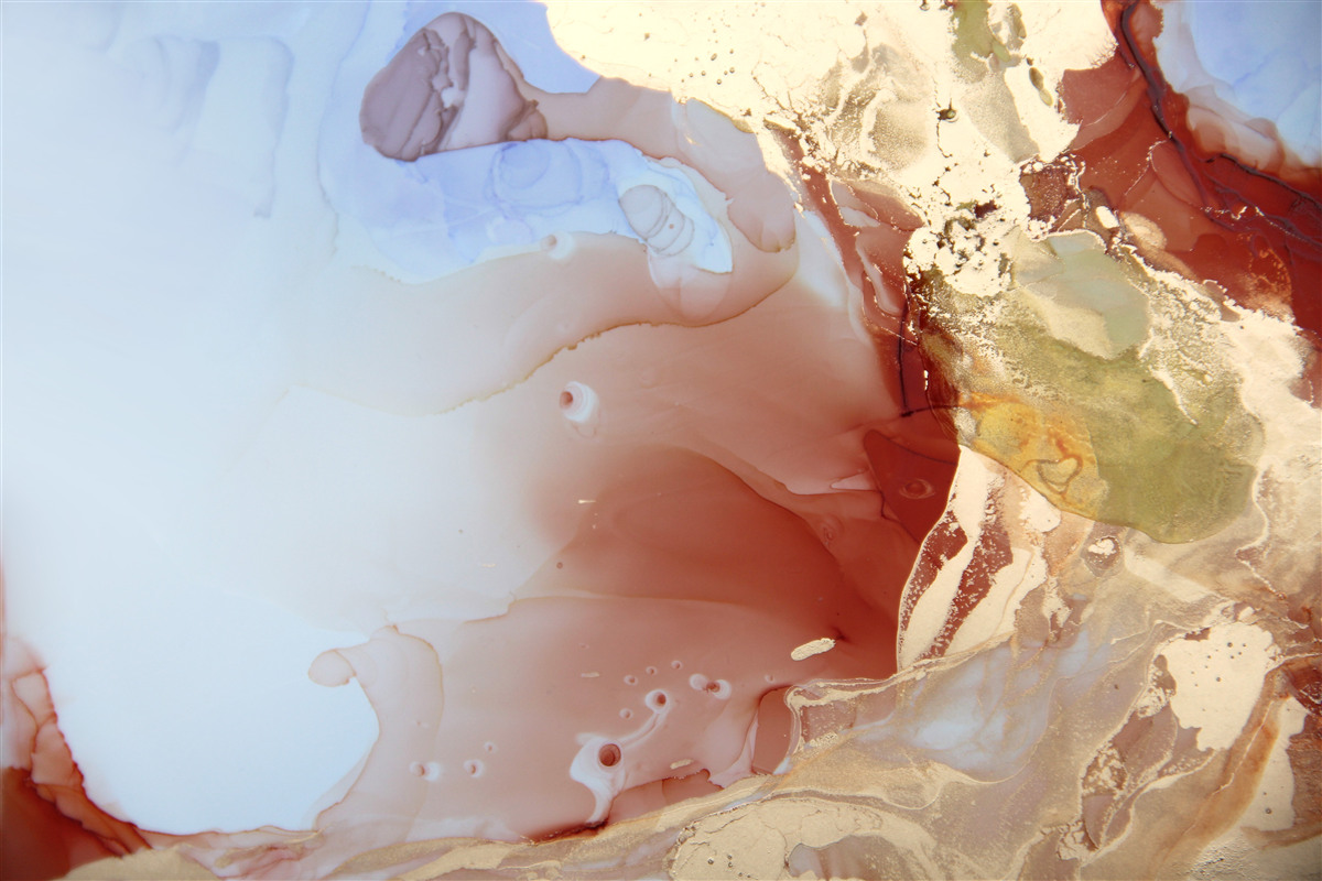 Fototapet picături de vopsea multicolore