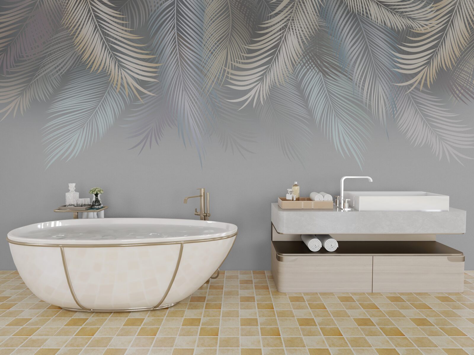 Fototapet frunze moi de ferigă