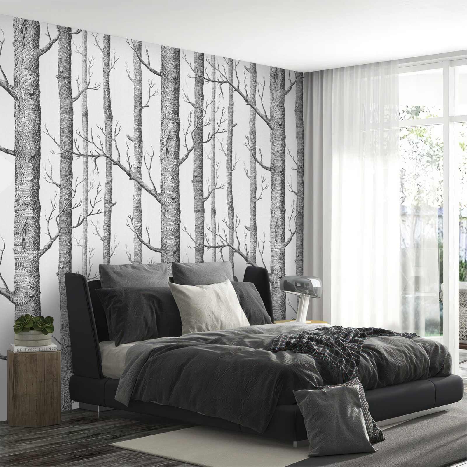 Fototapet copaci fără frunze