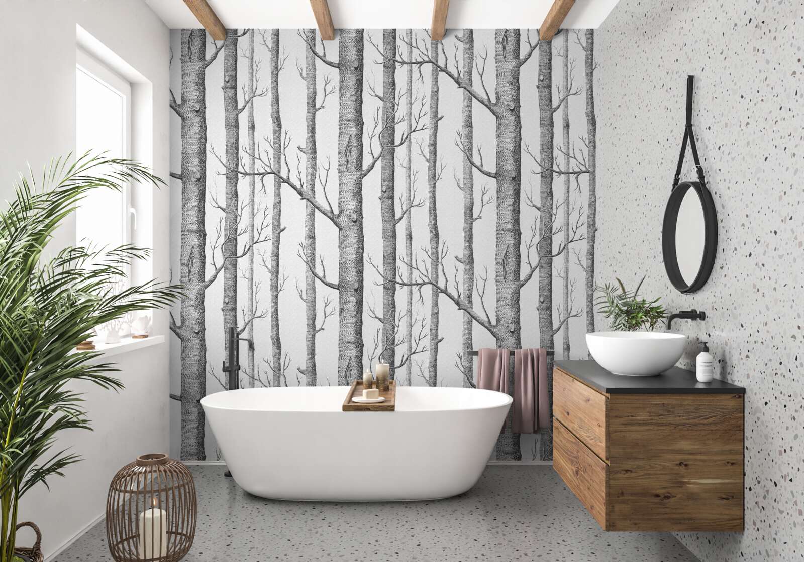 Fototapet copaci fără frunze