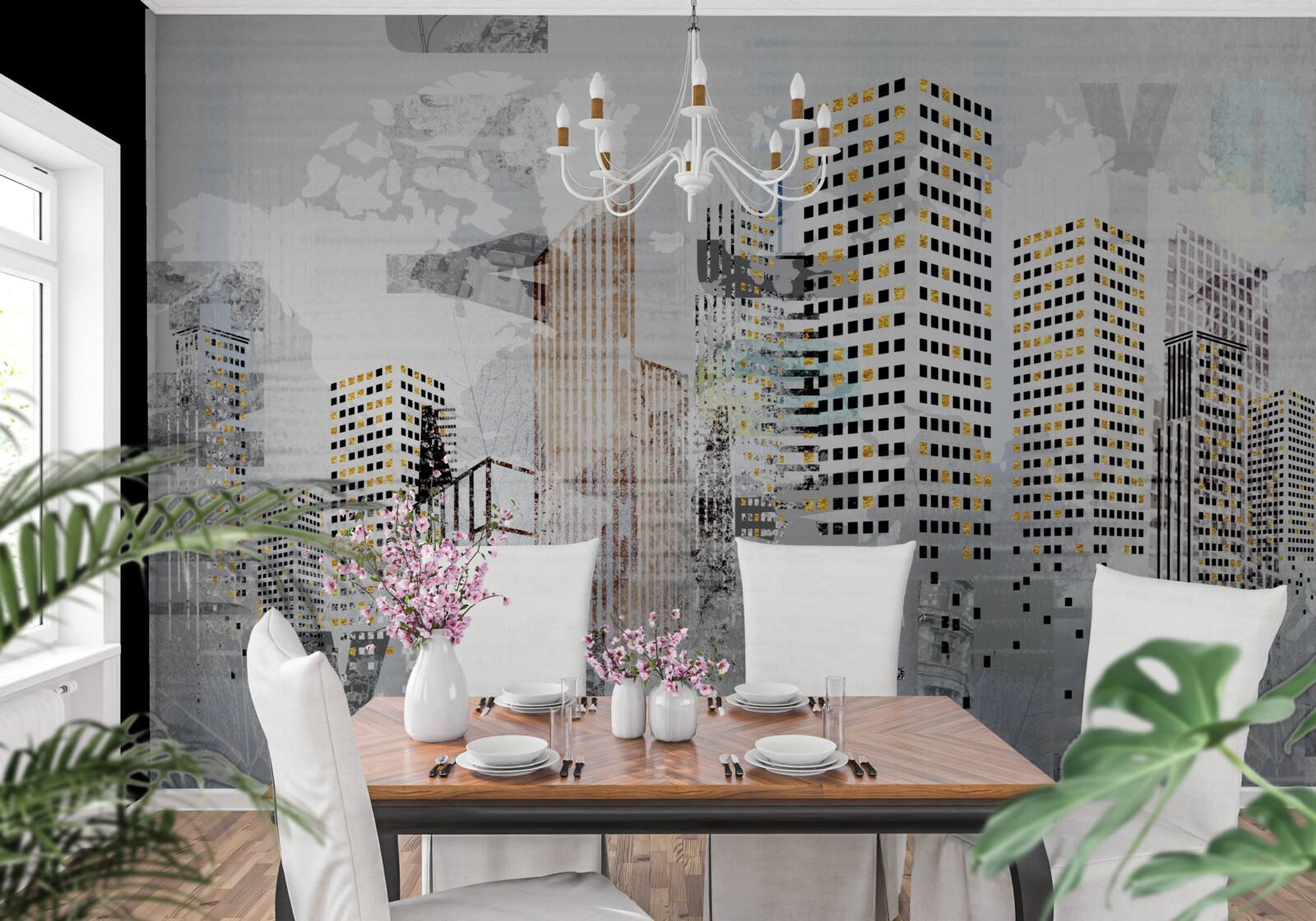 Fototapet orașul prezentat în fotografie