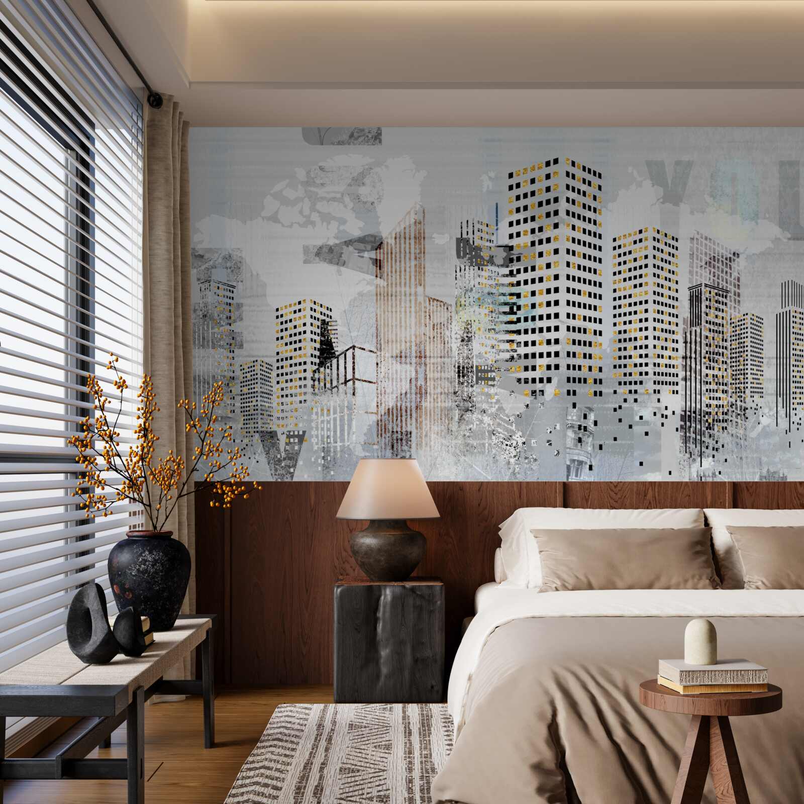 Fototapet orașul prezentat în fotografie