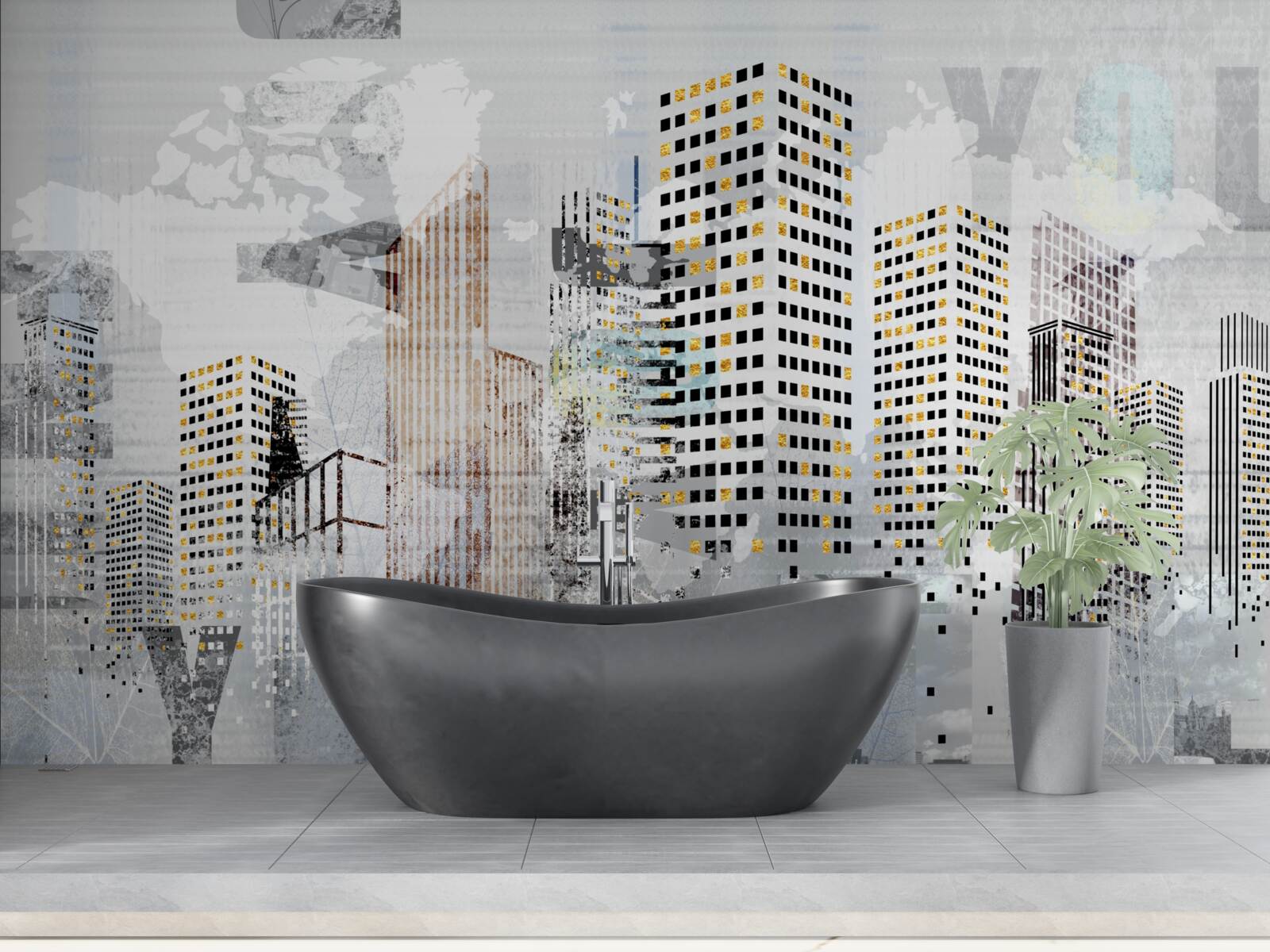 Fototapet orașul prezentat în fotografie