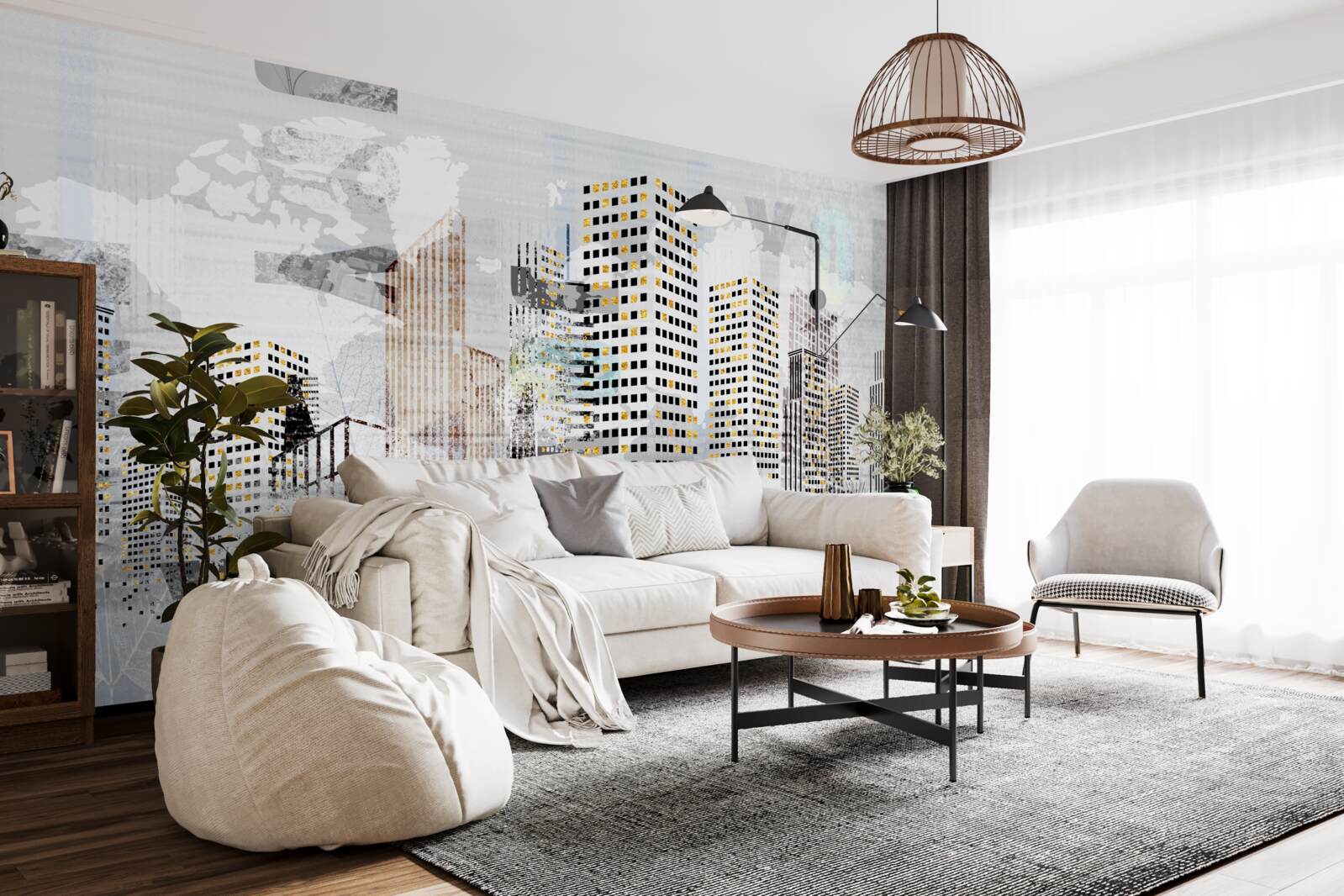 Fototapet orașul prezentat în fotografie