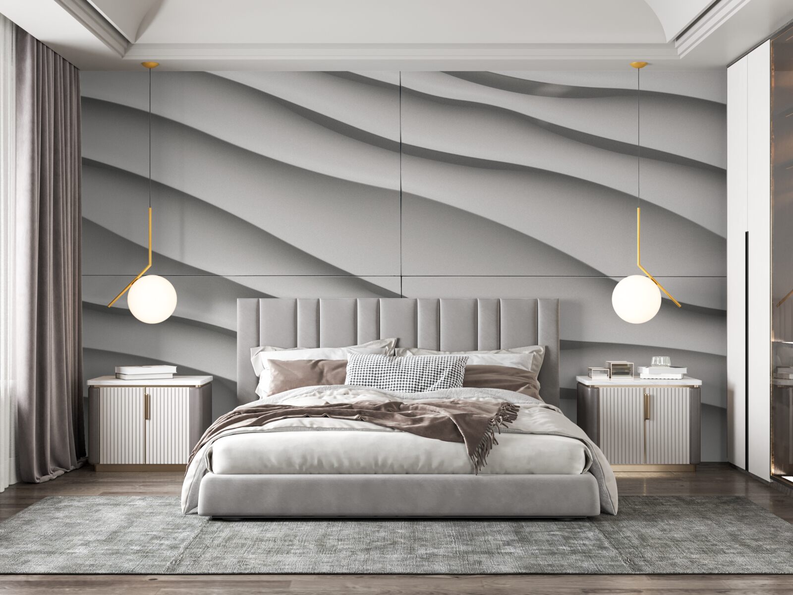 Fototapet valurile sunt albastre și netede