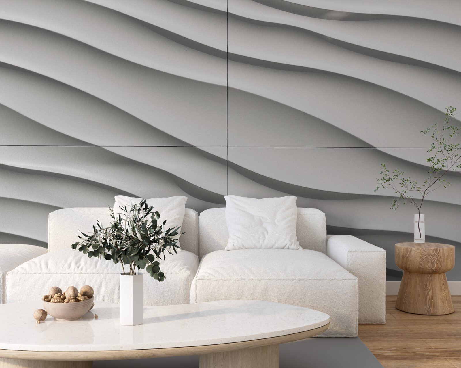 Fototapet valurile sunt albastre și netede