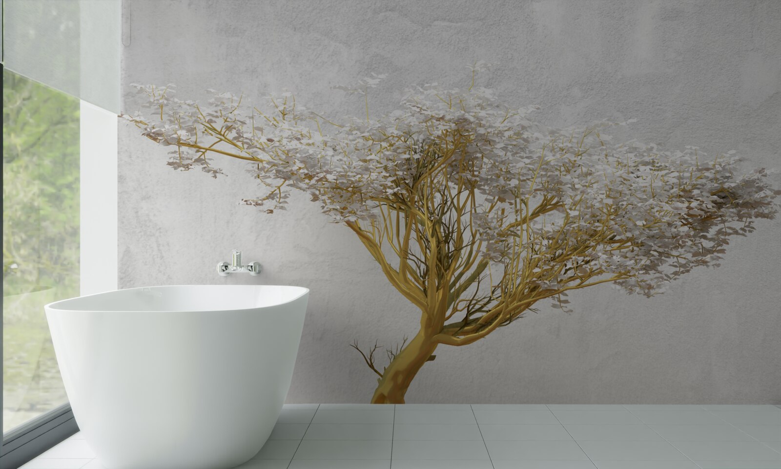 Fototapet copac fermecător în plină floare