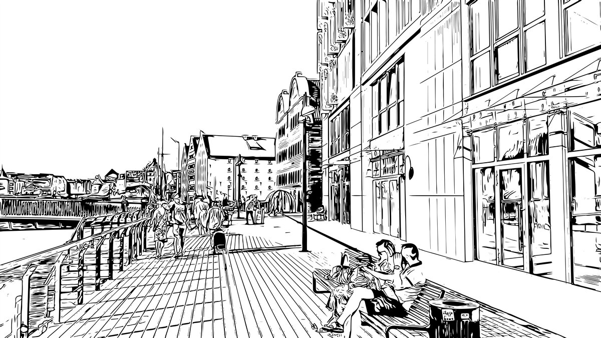 Fototapet terasament pitoresc vizibil în fotografie