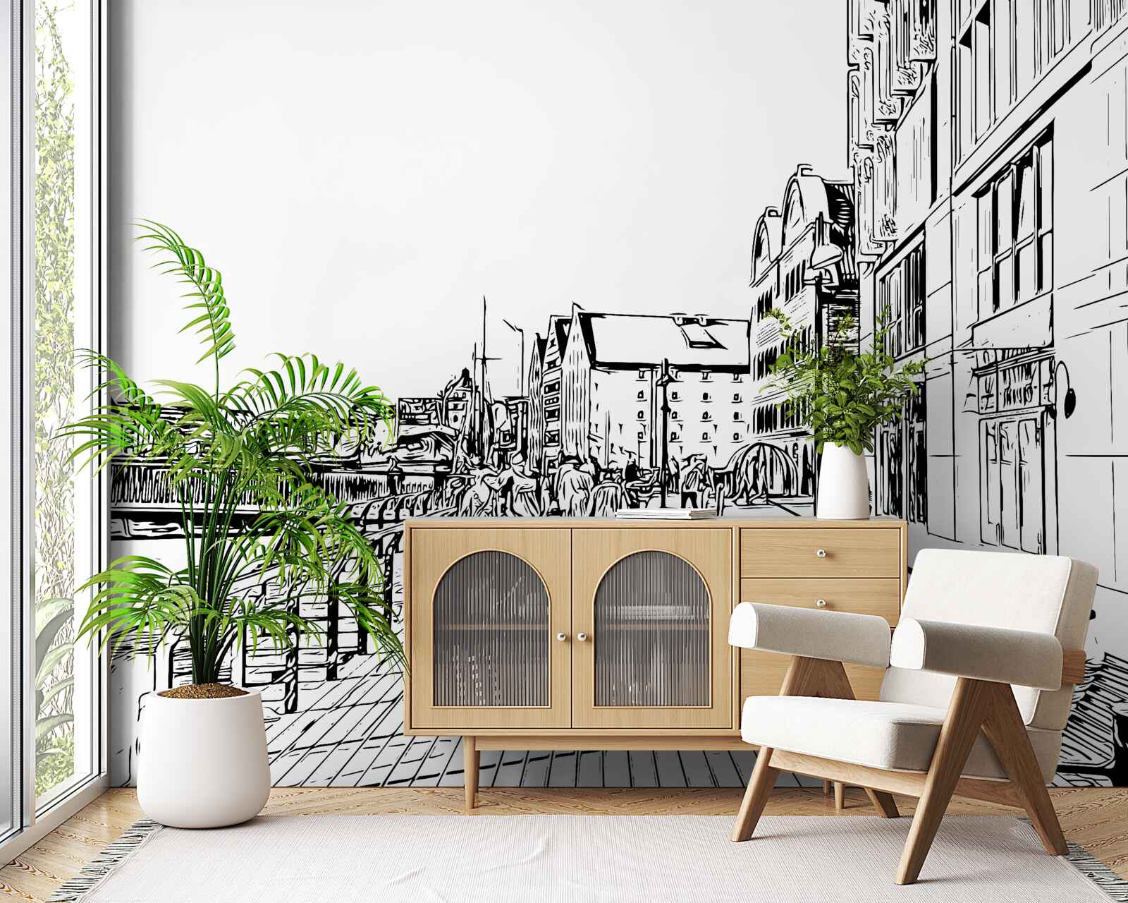 Fototapet terasament pitoresc vizibil în fotografie